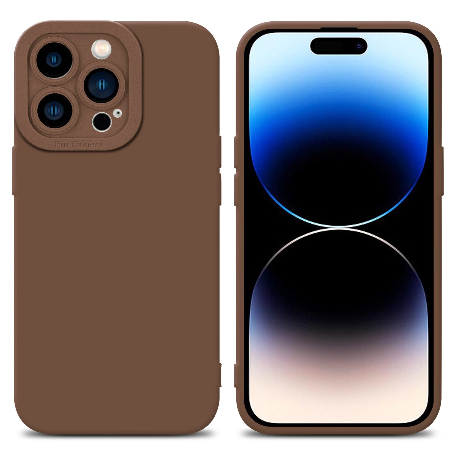 Cadorabo Handyhülle für iPhone 14 PRO Hülle Apple iPhone 14 PRO, Hülle Schutzhülle TPU Silikon Case Cover