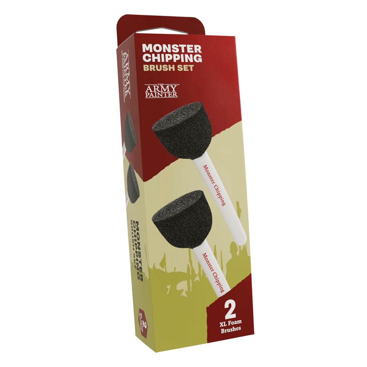 Army Painter Malpinsel Monster Chipping Brush Set - 2 Schaumstoffpinsel