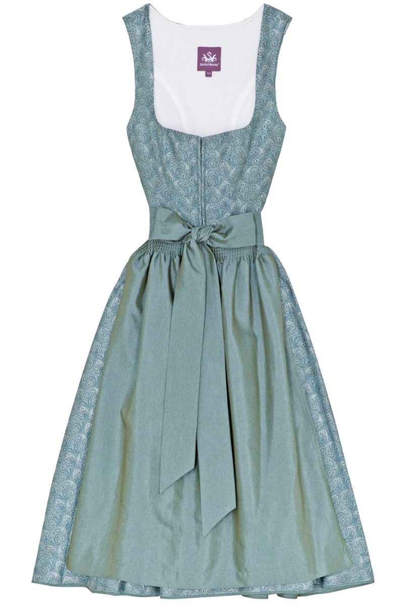 PURPLE LINE by Spieth & Wensky Dirndl Midi Dirndl 2tlg. - FILICIA - türkis