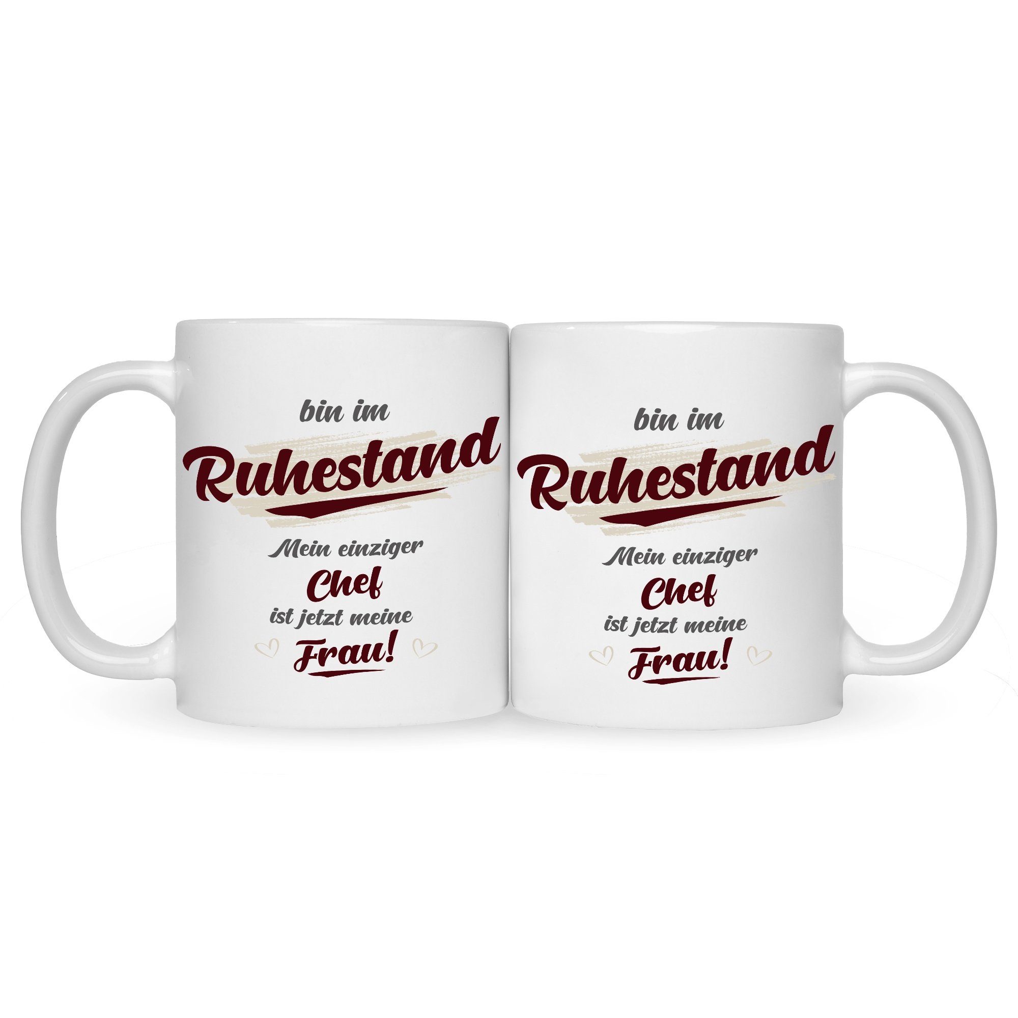 GRAVURZEILE Tasse GRAVURZEILE Tasse mit Kaffeebecher Motiv Geschenk - Geschenk Kaffeetasse Weihnachten - Vatertag Ruhestand Männer zur Rente im Geschenkidee - Geburtstag Bin Papa Weiß - für für - Ihn