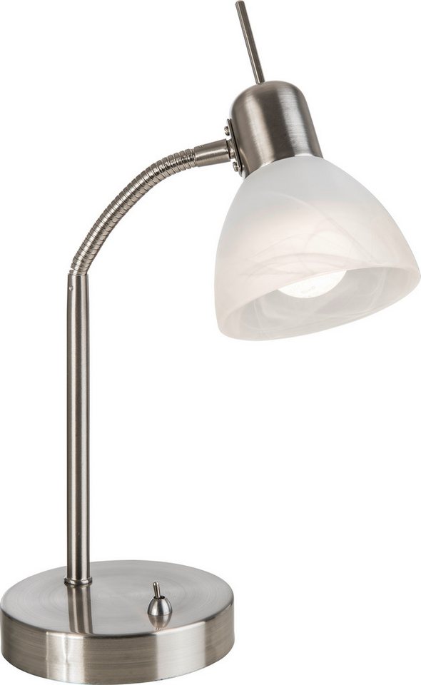 NOWA Tischleuchte DAYTONA, LED fest integriert, Warmweiß, Tischlampe Nachttischlampe Deko-Tischleuchte Schlafzimmer