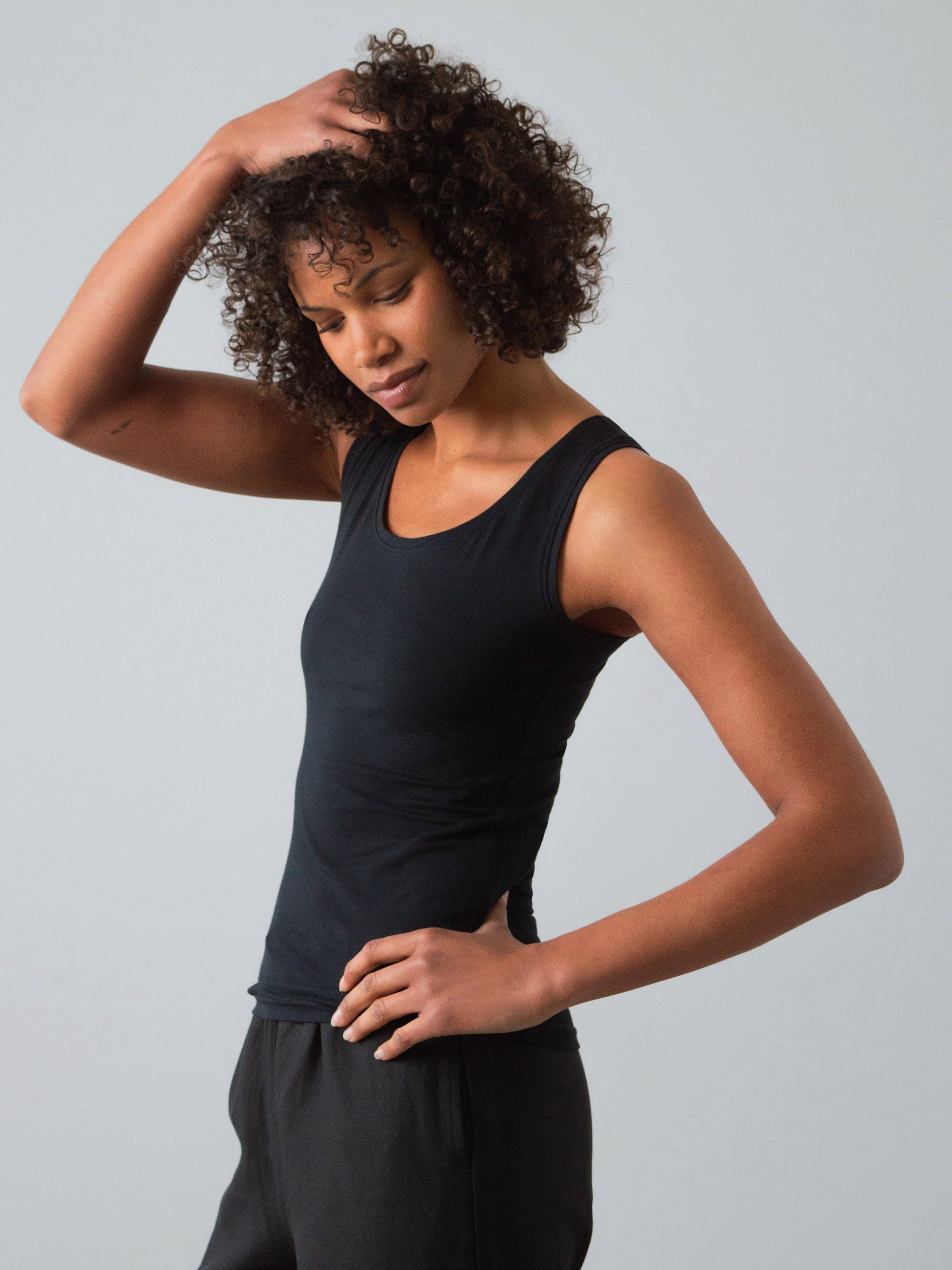 HONEST BASICS Tanktop Stretch Tank aus Bio- und recycelter Baumwolle