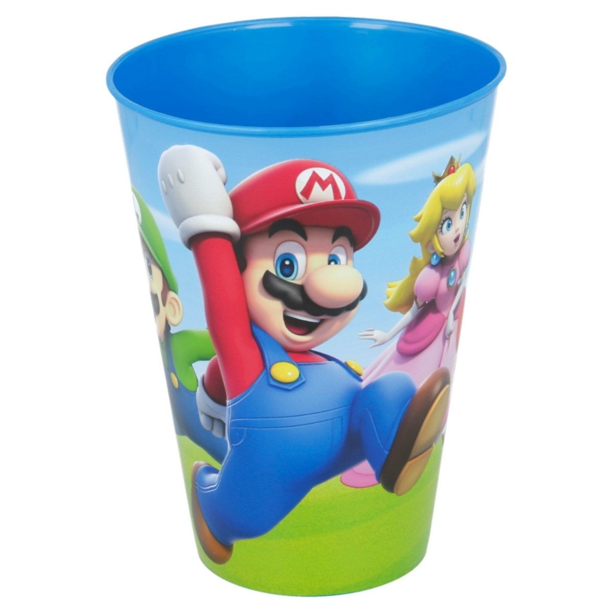 Storline Kinderbecher Super Mario 430 ml Trinkbecher für Kita & Frühstück, Plastik