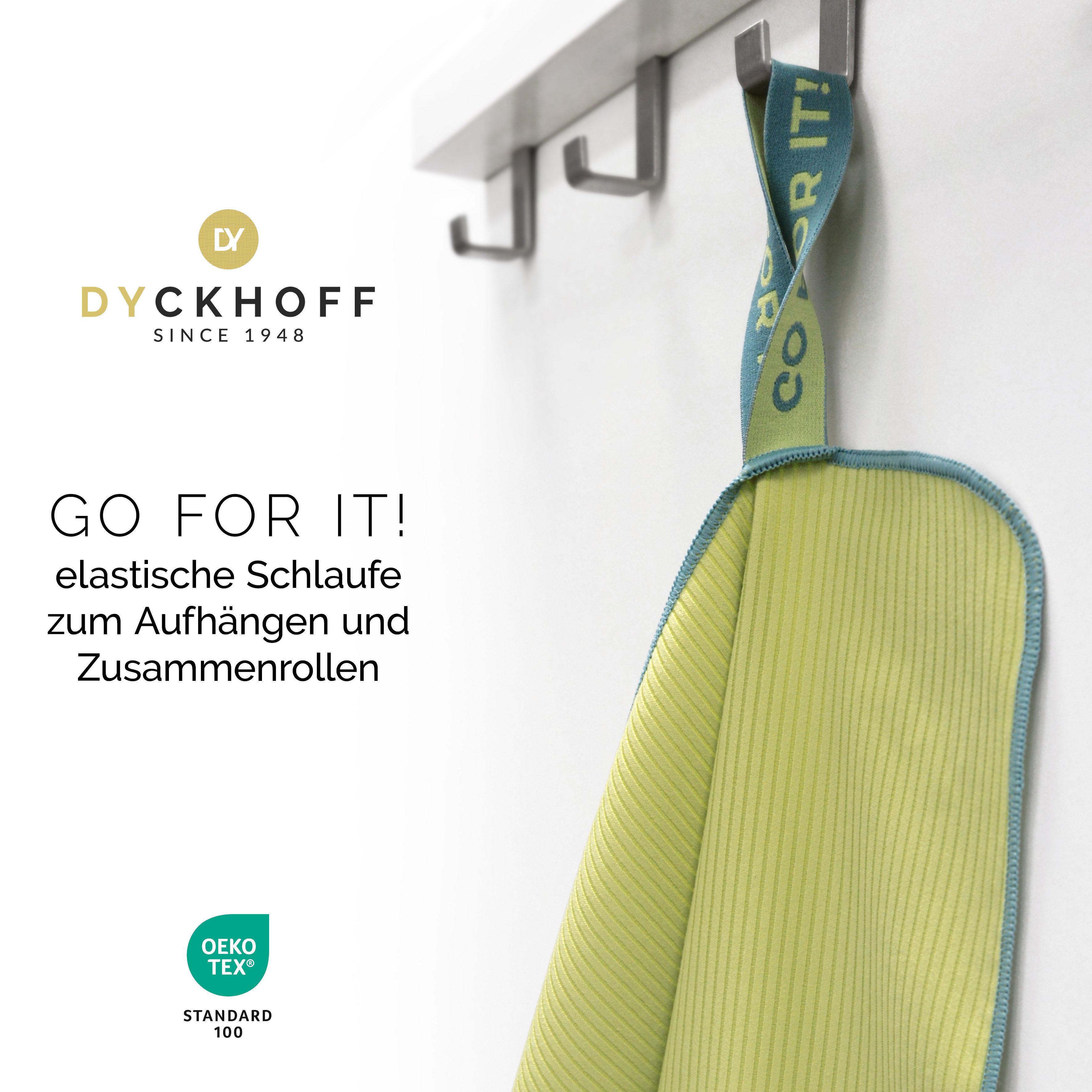 Dyckhoff Handtuch Mikrofaser Sporttuch Struktur, Microfaser (2-St), Mit Überstülpkapuze, Schnelltrocknend, Leicht, Reißverschlusstasche – Bild 4 von 5