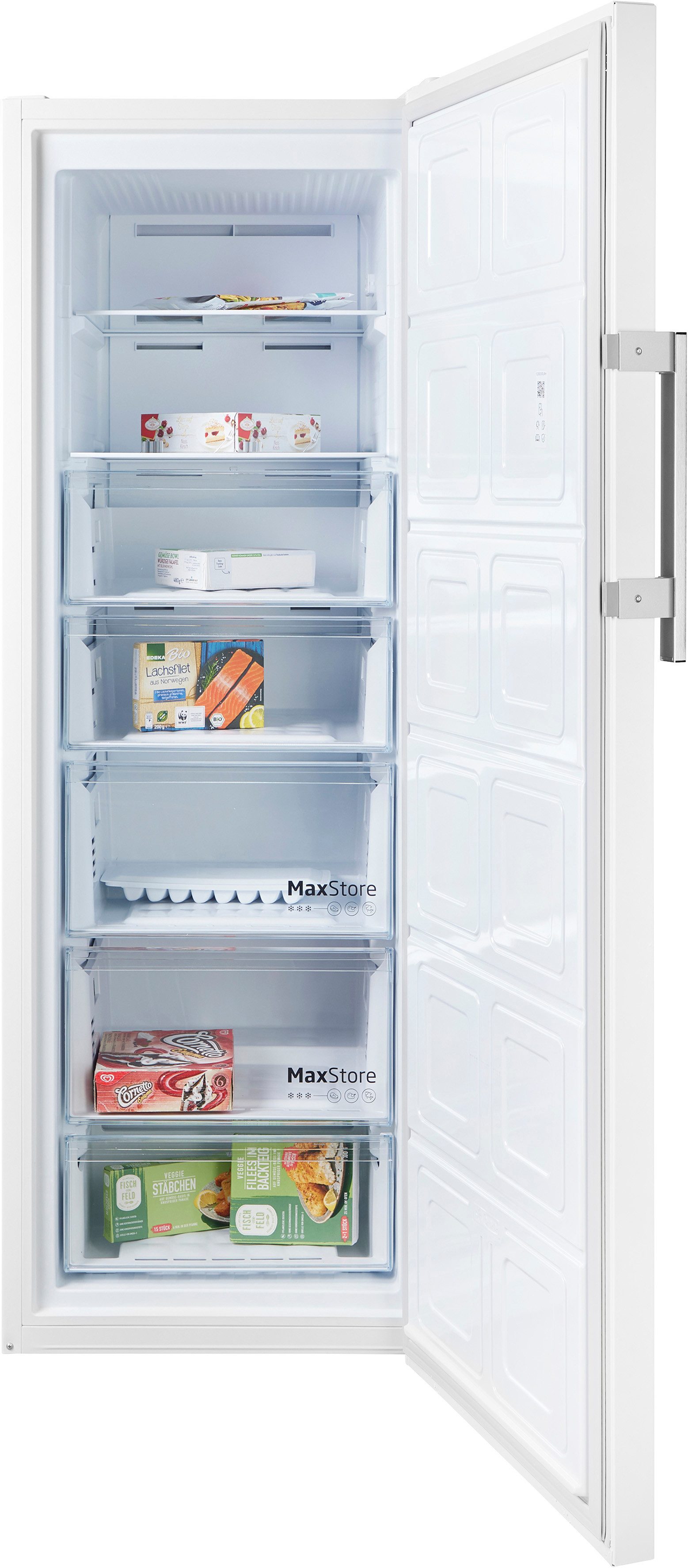 BEKO Gefrierschrank B5RFNE295W, 170,5 cm hoch, 59,7 cm breit, Aufstellung bei -15 bis +43 °C dank FreezerGuard möglich.