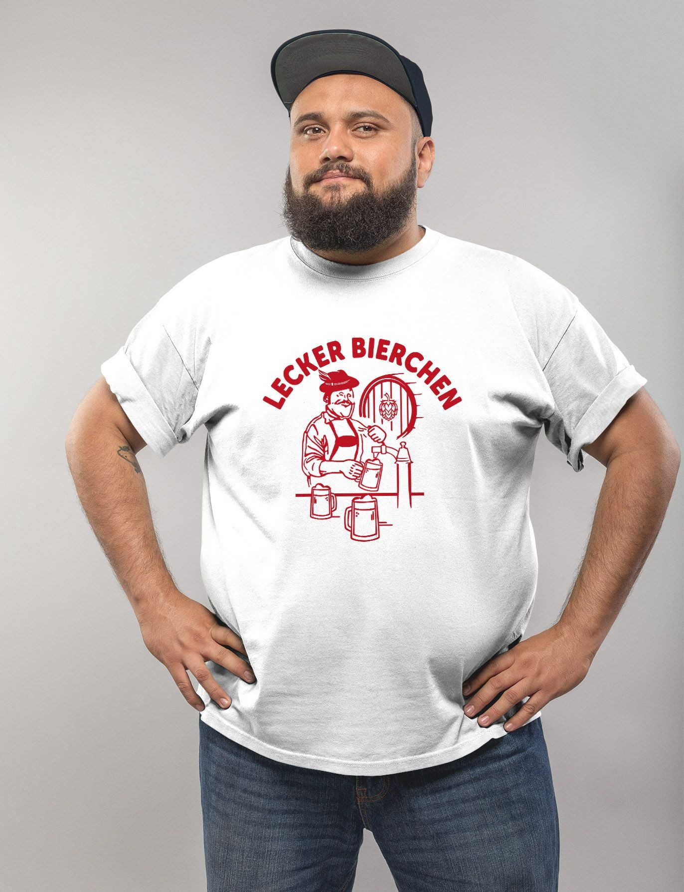 MoonWorks Print-Shirt Herren T-Shirt Lecker Bierchen günstig online kaufen