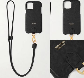 Tom Ford Case zum Umhängen Tom Ford Grain Leather iPhone 11 Phone Hülle Pro Case Lanyard Pouch T