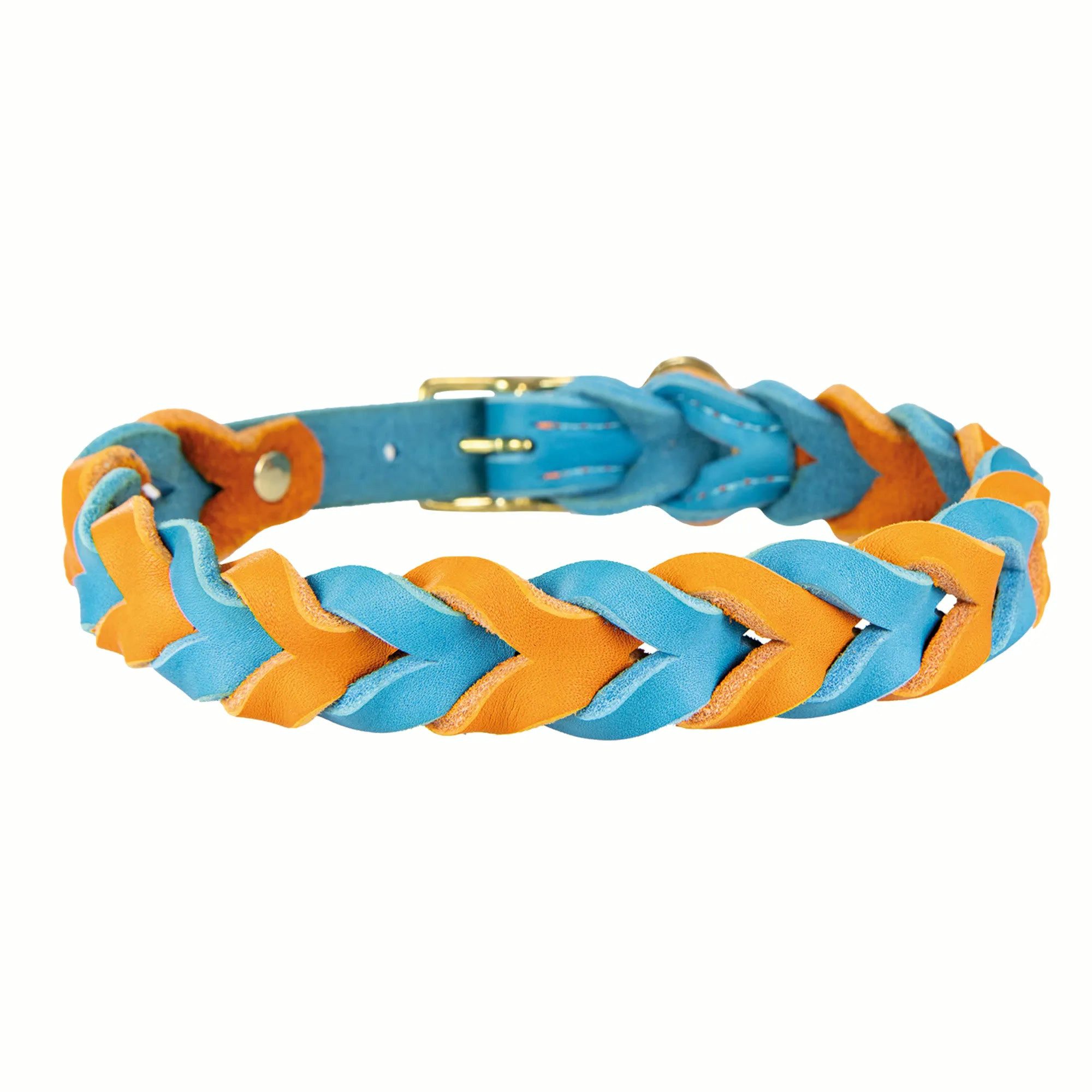 Trendfährte Hunde-Halsband Trendfährte Hundehalsband Leder - handgefertigt, Echtleder, in versch. Größen