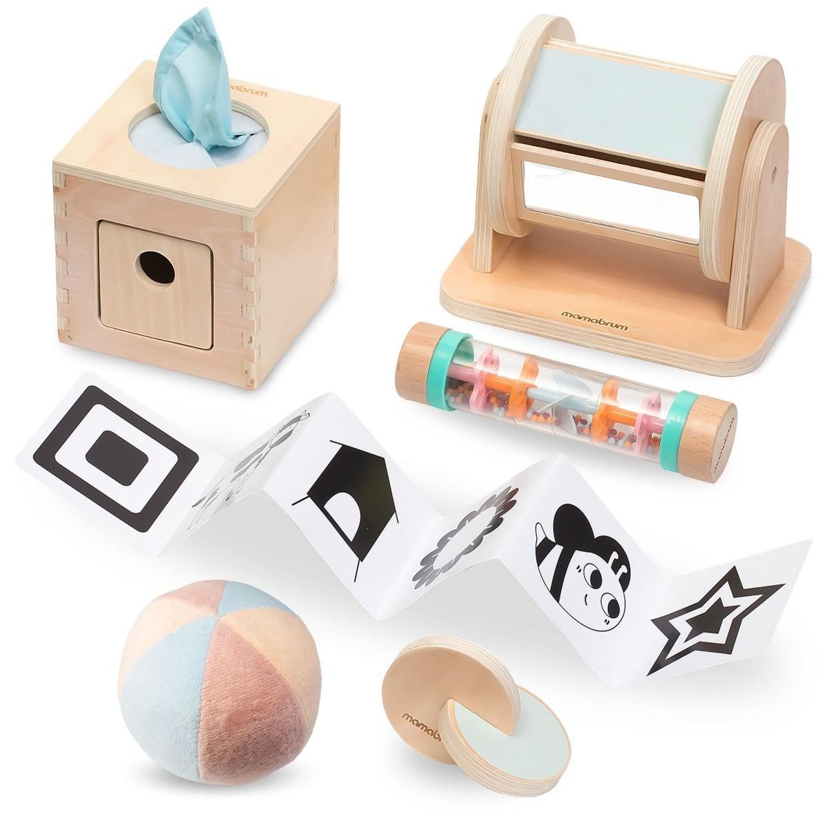 Mamabrum Lernspielzeug Montessori-Spielzeugset für Babys 0-6 günstig online kaufen