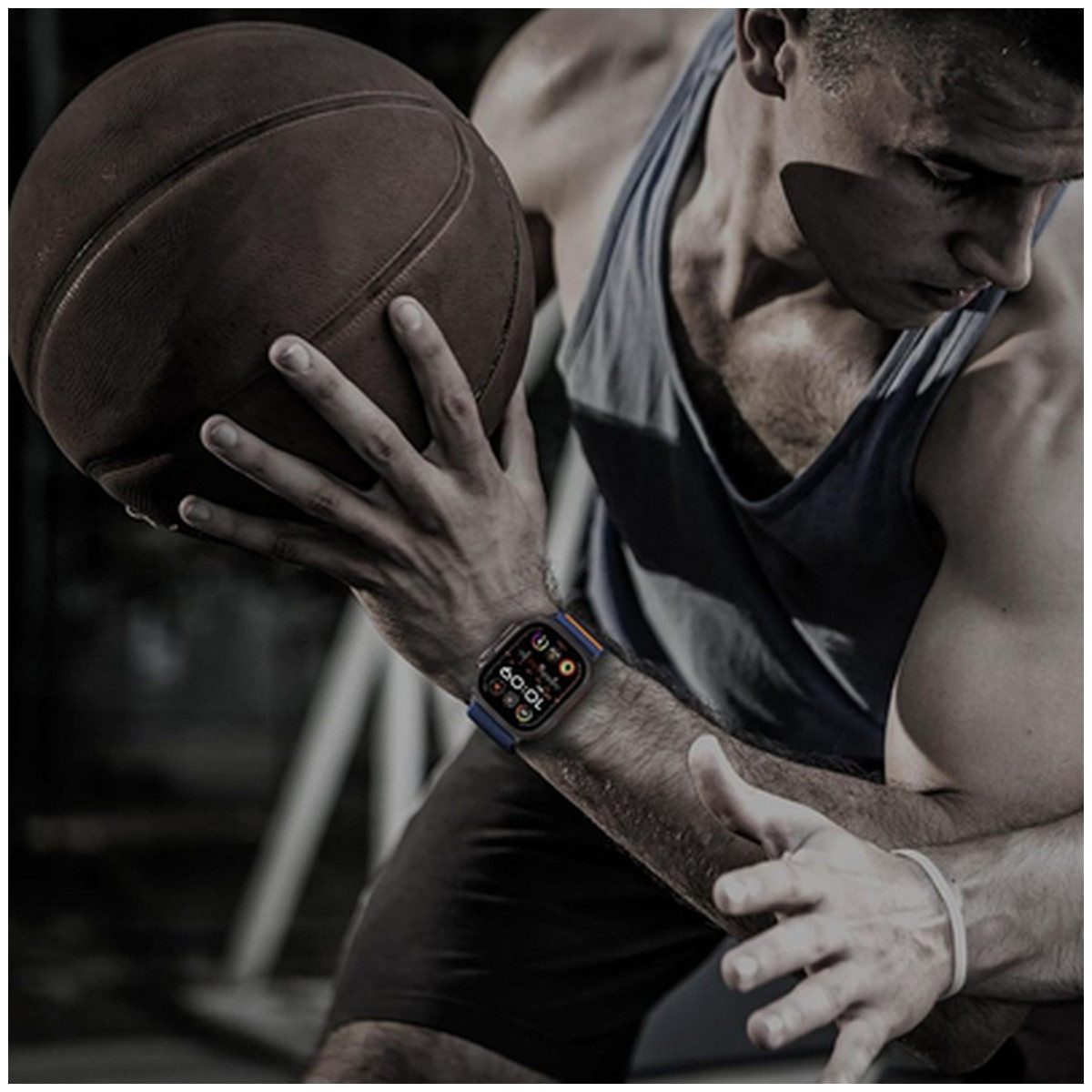 TECH PROTECT Smartwatch-Armband Tech-Protect Nylon Verschluss für Apple Watch 4-10 SE Ultra 44-49mm – Bild 5 von 5