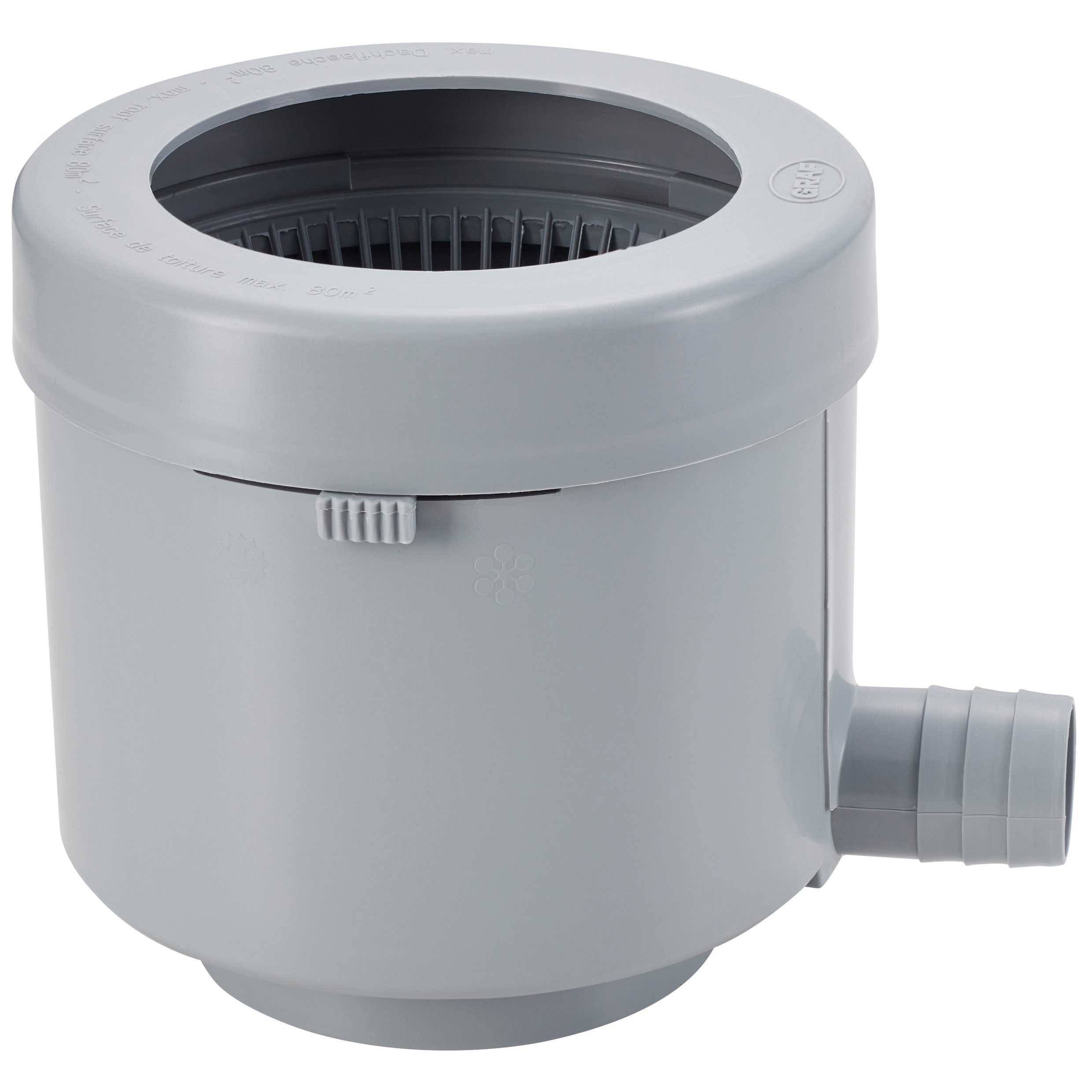 GARANTIA Regentonne Füllautomat de luxe DN 70, 80, 100 grau inkl. Filtereinsatz