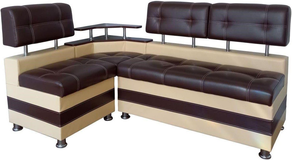 Rodnik Eckbank Latte mit Truhen, mit Stauraum und Ablage, Schenkel wechselb günstig online kaufen