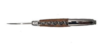 Forge de Laguiole Taschenmesser Forge de Laguiole Sommelier-Messer mit Thujaholz Griff, (1 St), Handgemacht, Sommeliermesser, Korkenzieher, Edelstahlklinge