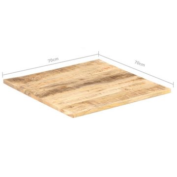 vidaXL Tischplatte Tischplatte Massivholz Mango 25-27 mm 70x70 cm (1 St)