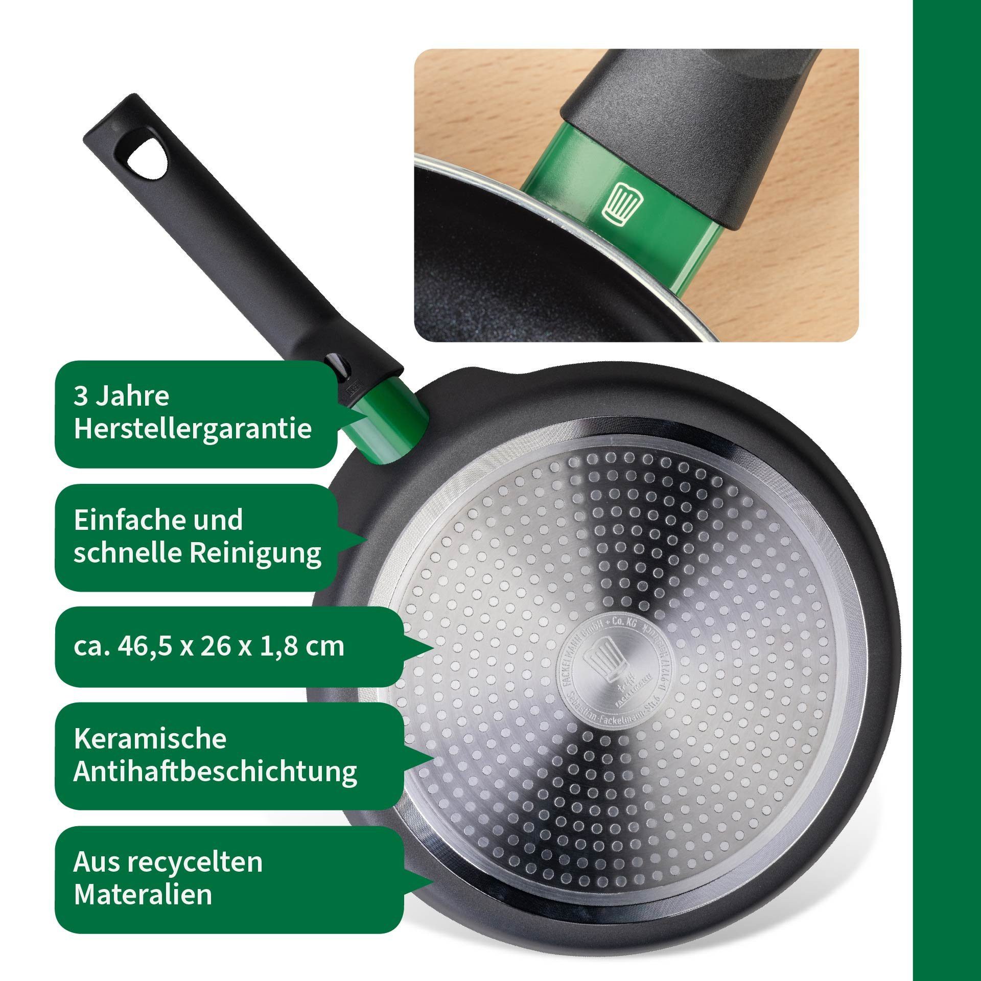 Chefkoch trifft Fackelmann Crêpepfanne Crêpepfanne, Pfannkuchenpfanne, Pancake-Pfanne, Kochpfanne