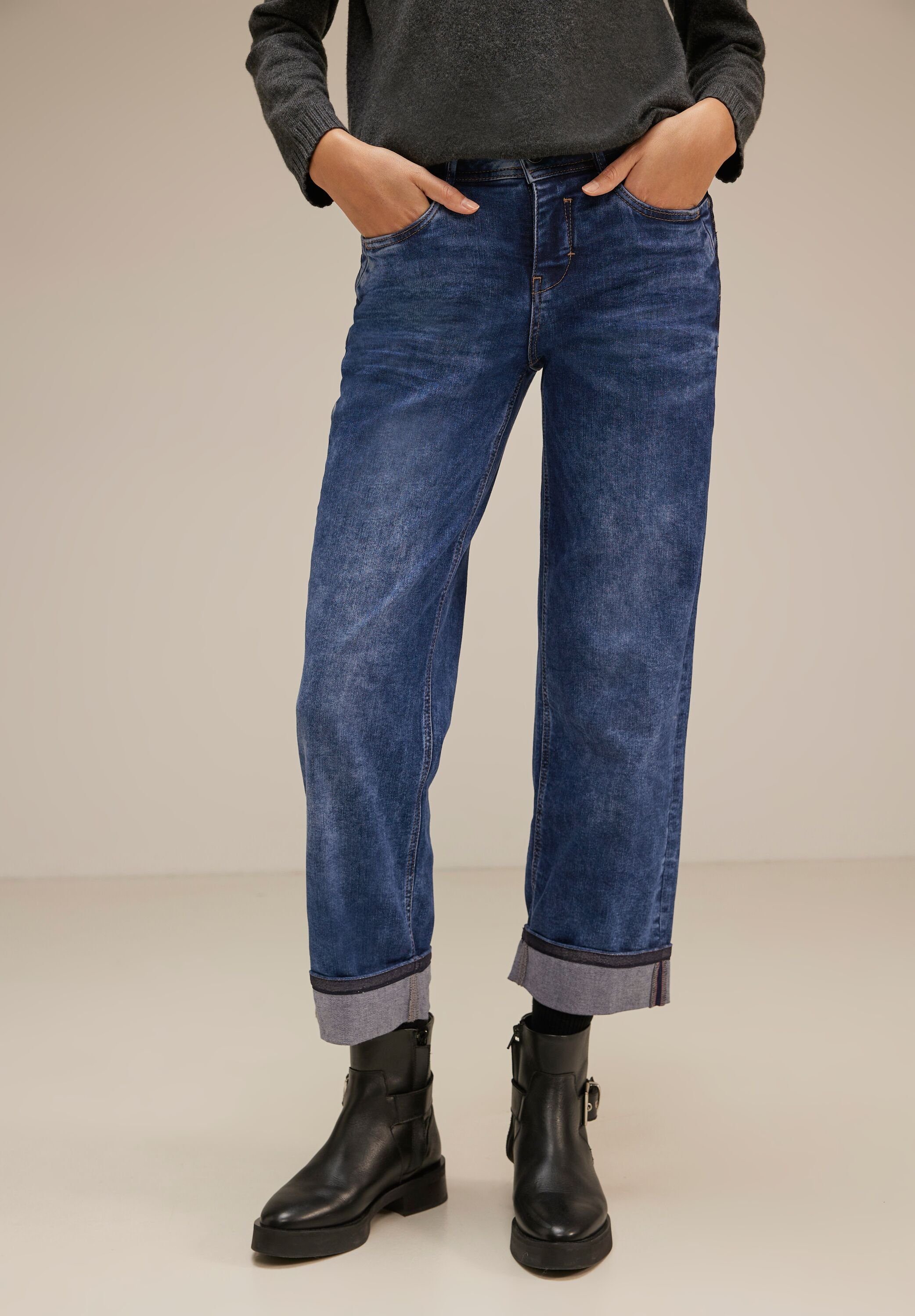 Middle ONE STREET Straight-Jeans Waist
