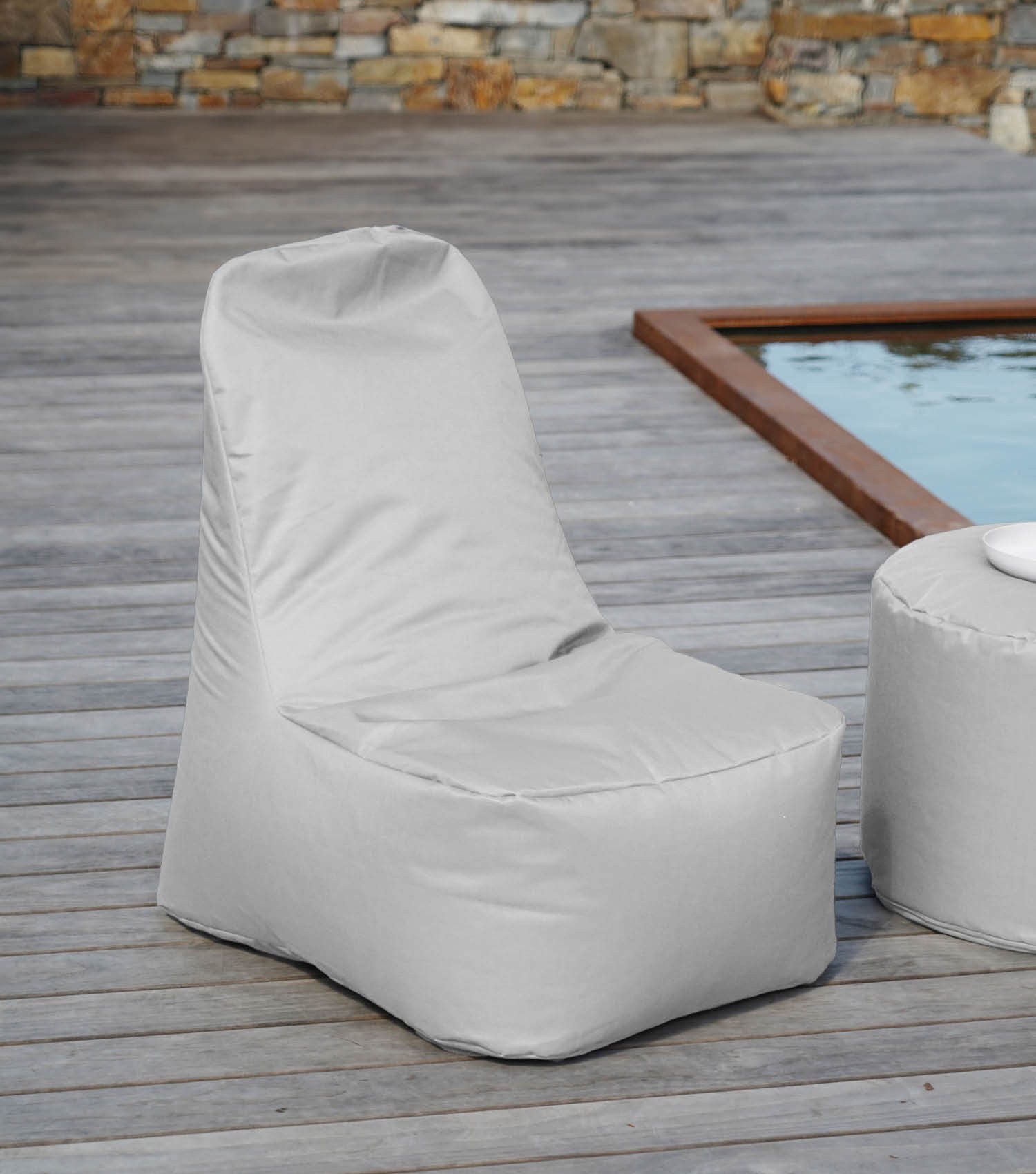 mokebo Sitzsack Der Däumchendreher (in Grau), auch als Gaming Sitzsack oder Zockersessel für Kinder und Jugendliche