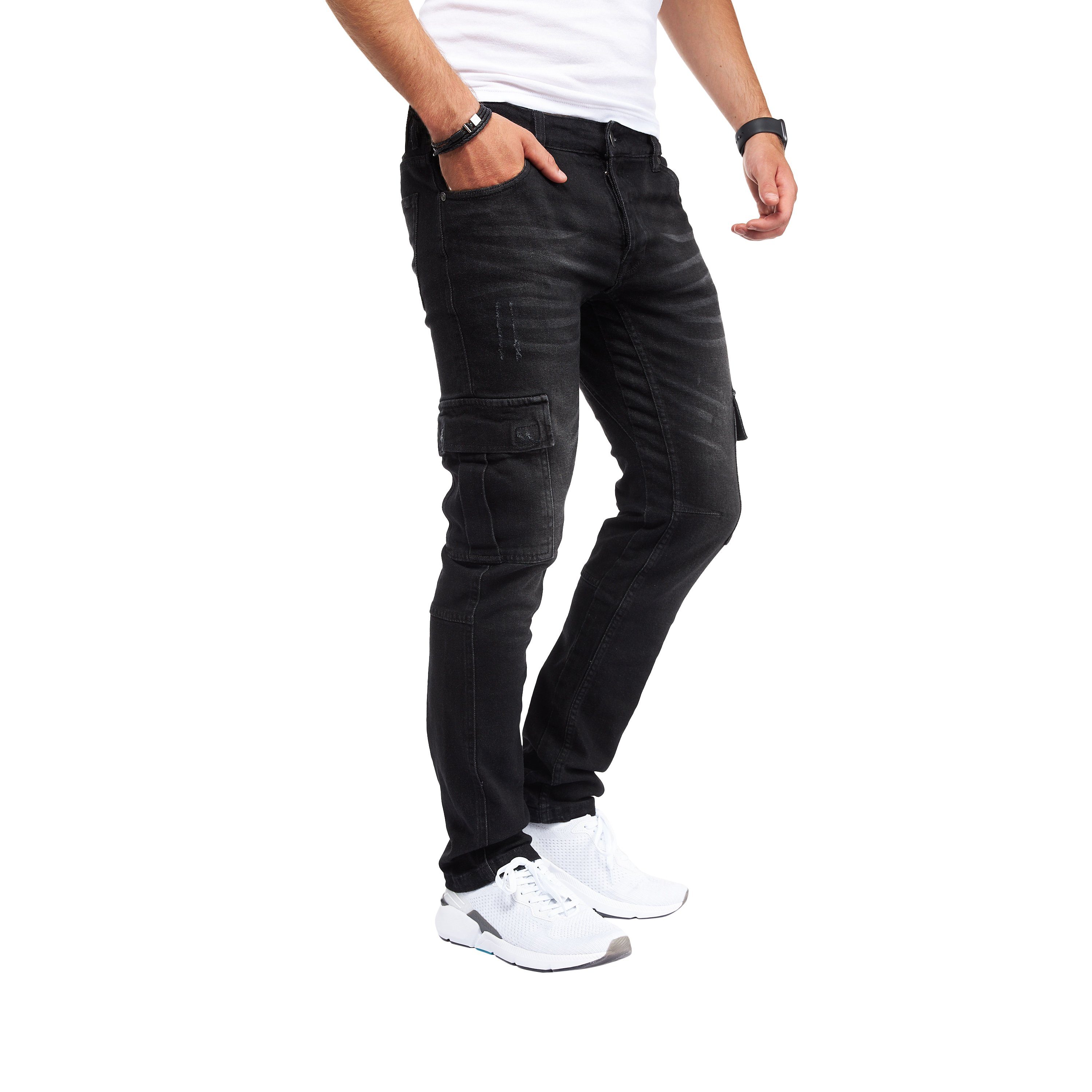 Styleko Cargohose 8003 Cargo Jeans Herren Cargohose für Herren Jeans Cargohose Herren – Bild 3 von 5