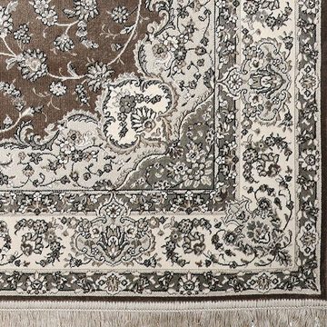 Teppich Moderner Orientteppich Palazzo Royal 914644, TaraCarpet, rechteckig, Höhe: 6 mm, Boho Vintage Isfahan braun Wohnzimmer Schlafzimmer Esszimmer 067x105