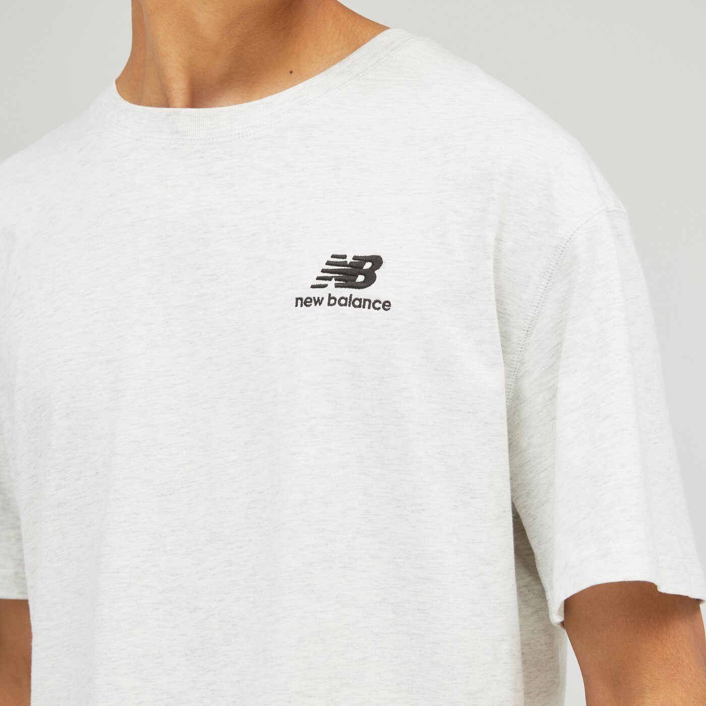 New Balance Kurzarmshirt SAH Cotton SEASTHTR Uni-ssentials T-Shirt