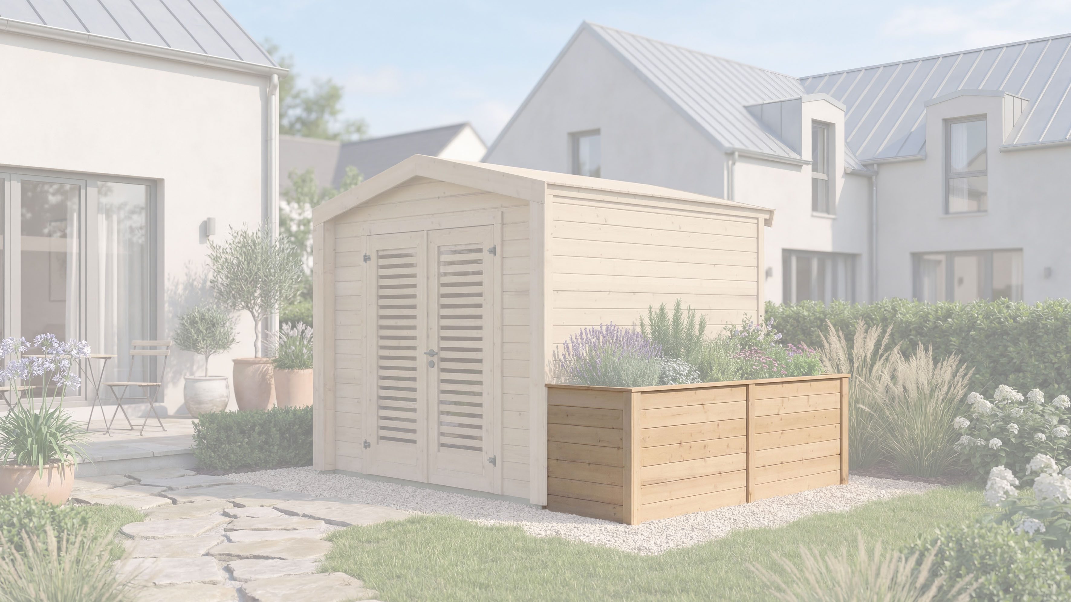 weka Hochbeet optionale Erweiterung für Gartenhaus Killarney, verschiedene Farben und Größen
