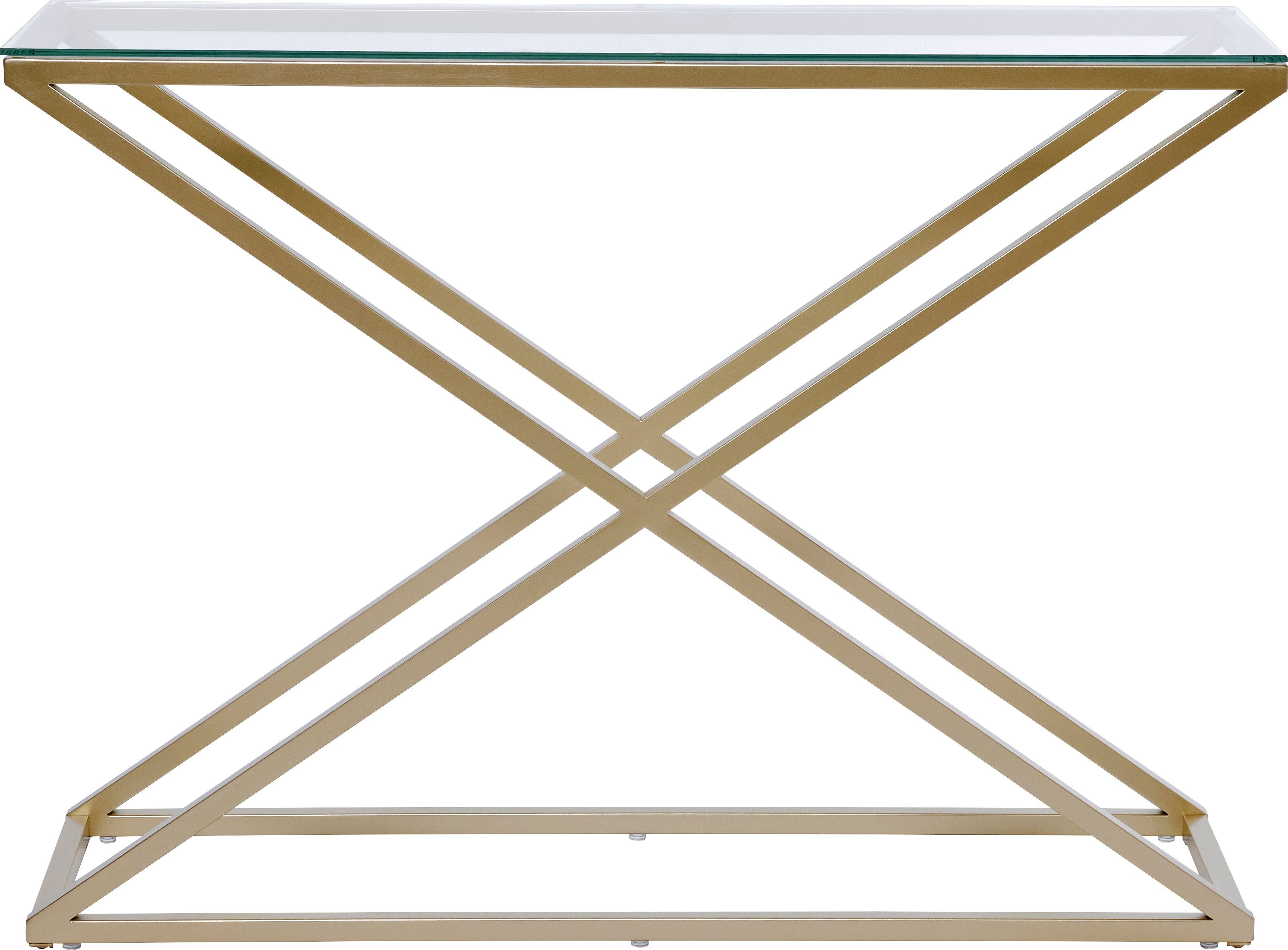 Jahnke Konsolentisch XTRA CONSOLE (1-St), Konsole/Beistelltisch in Gold-Loo günstig online kaufen