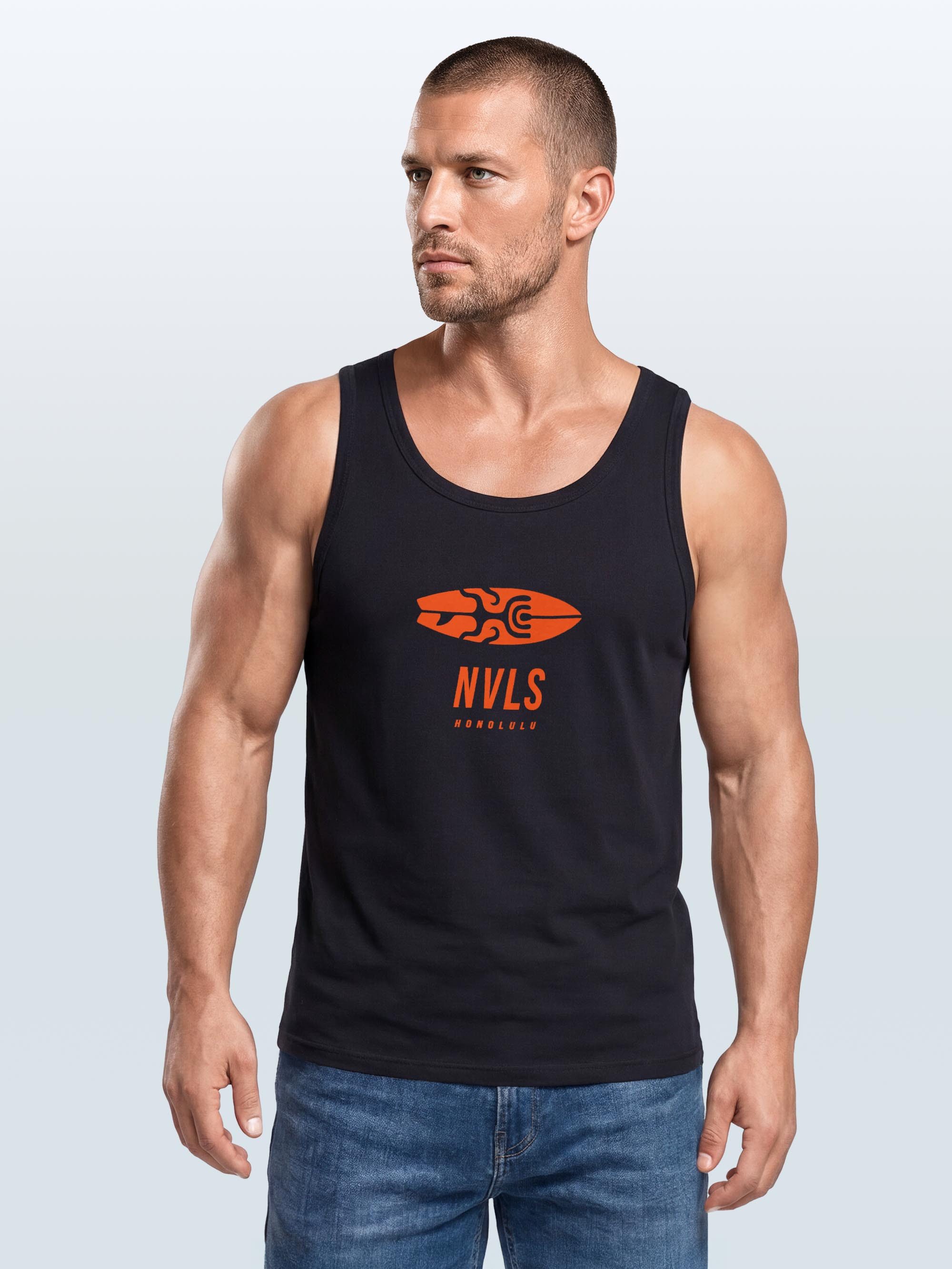 Neverless Tanktop Tanktop Herren mit Grafik-Print - Honolulu Turtel - Trägershirt mit Print