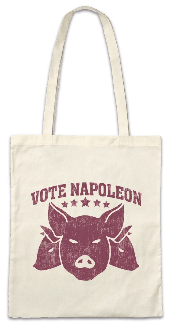 Beuteltasche Vote Napoleon Stofftasche Farm Der Tiere Animal George Farm Orwell