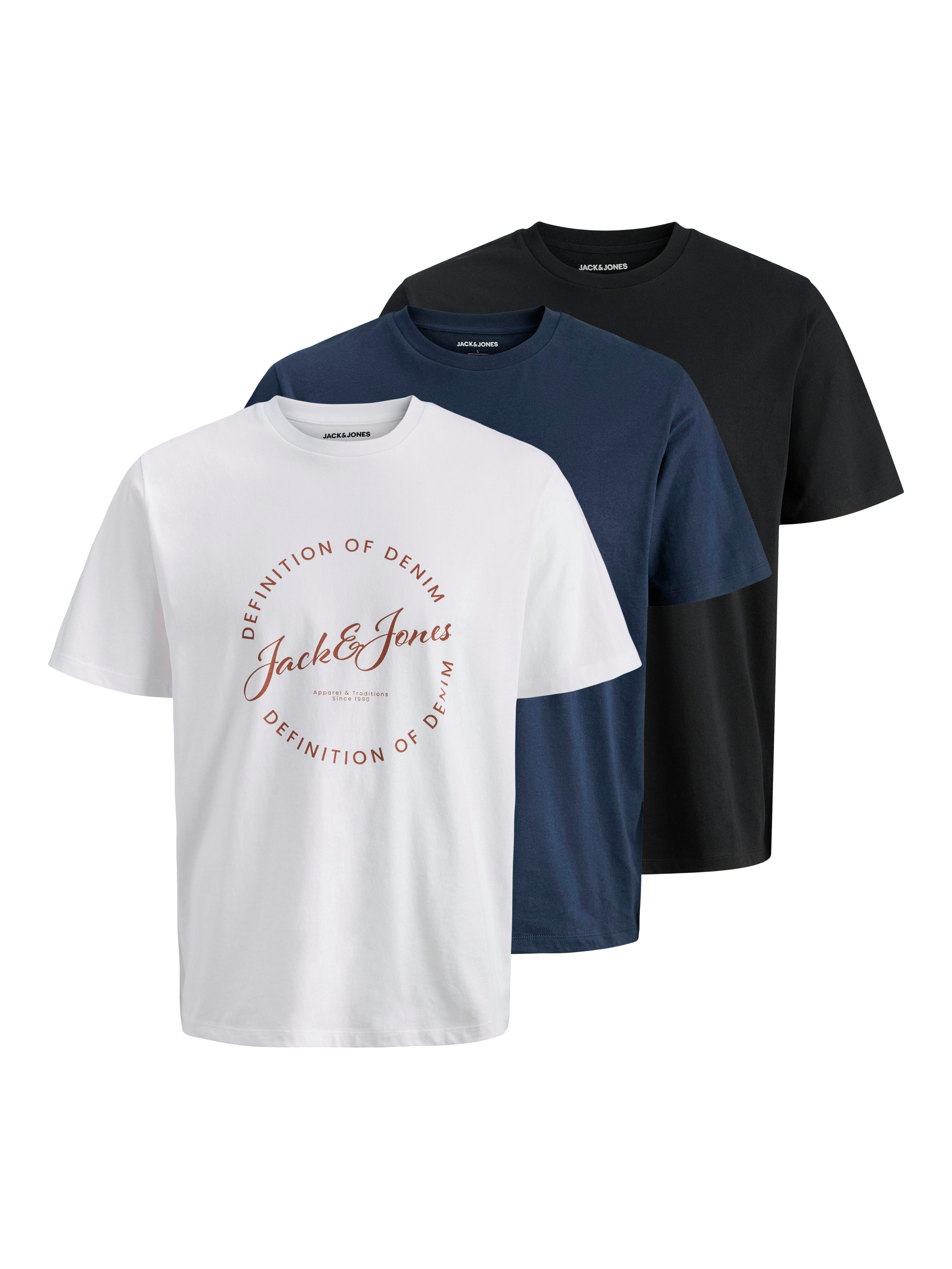 T-Shirt JJGRAYSON TEE SS CREW NECK 3PK MP