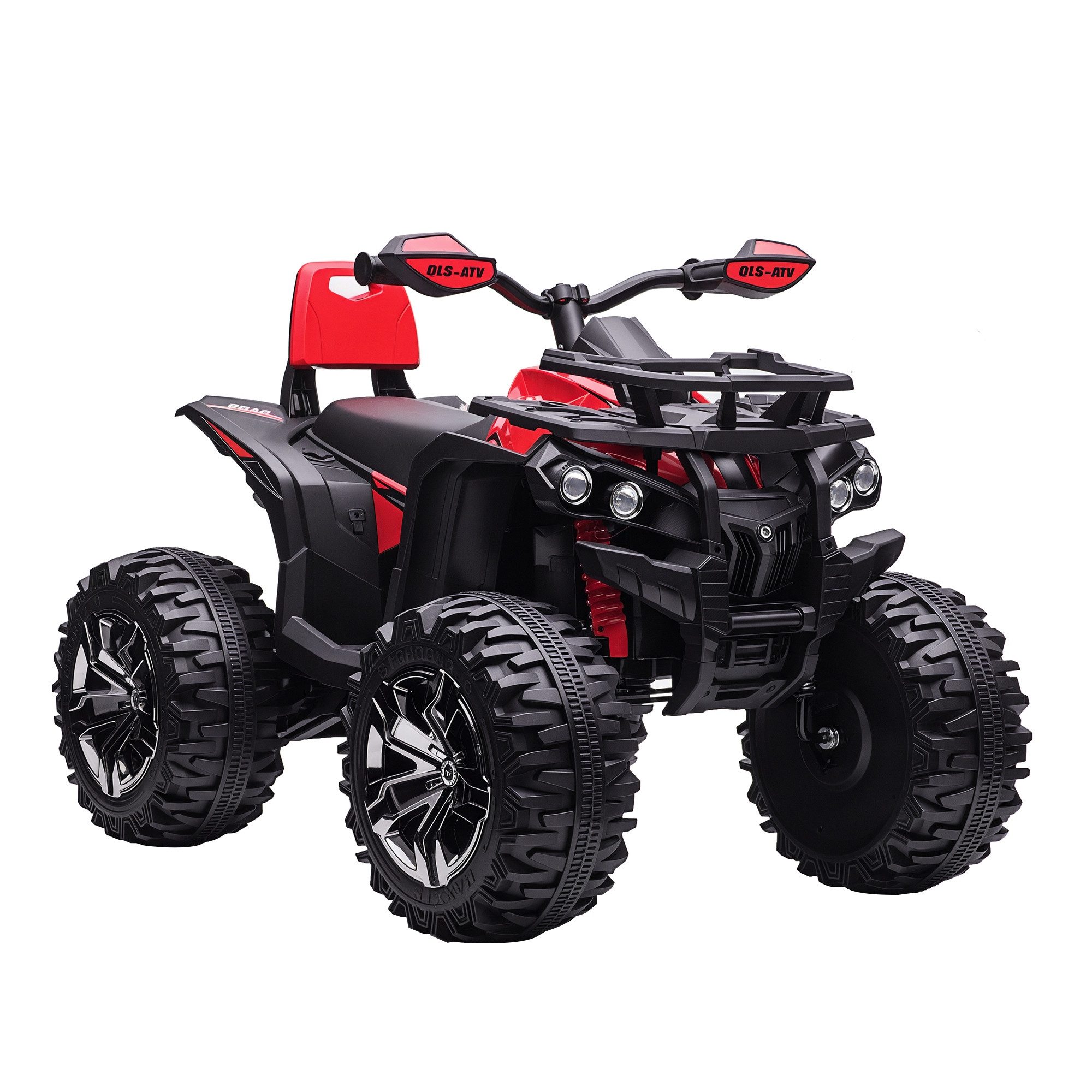 HOMCOM Elektro-Kinderquad Kinder Quad, Vorwärts-Rückwärtsfunktion, 2 Motor, Kinderfahrzeug, Belastbarkeit 30 kg, (1-tlg), für Kinder 3-5 Jahre, Grün