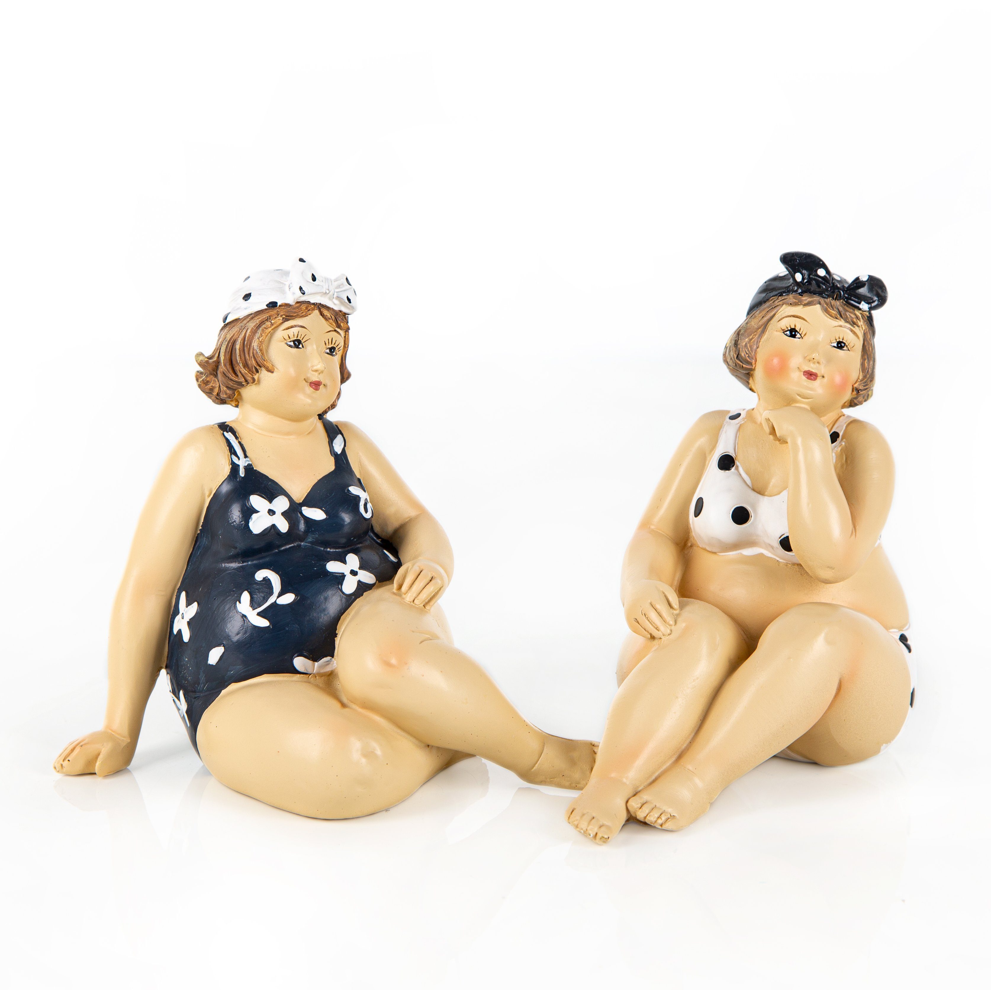 Logbuch-Verlag Dekofigur 2 Frauen Figuren maritim Rubensfigur 13 cm (Set, 2 St) | Dekofiguren