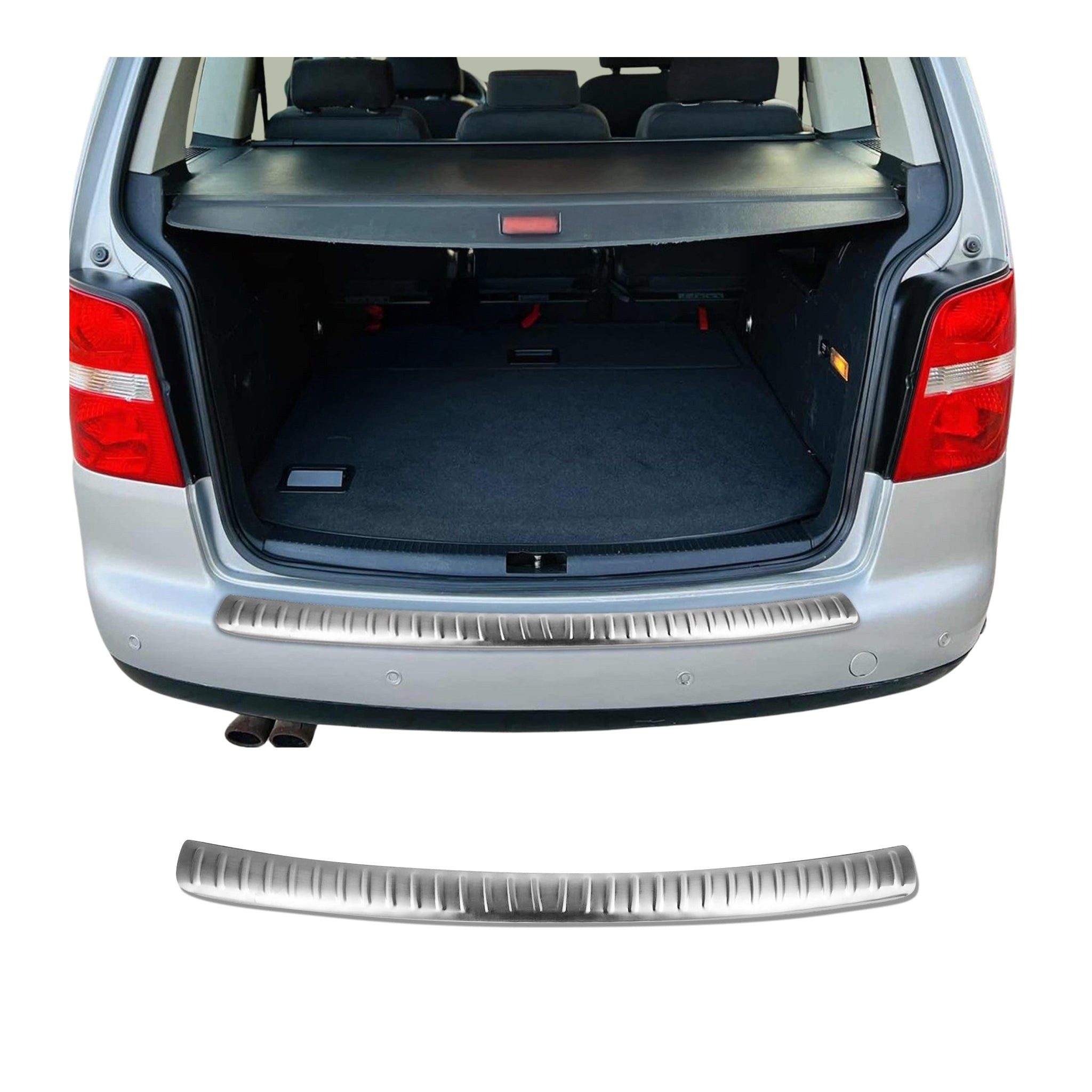 OMAC Ladekantenschutz für VW Touran 2003-2010 Edelstahl Gebürstet, Zubehör für VW Touran 2003-2010, Langlebig,Einfache Reinigung,Einfache Installation,Rostbeständig