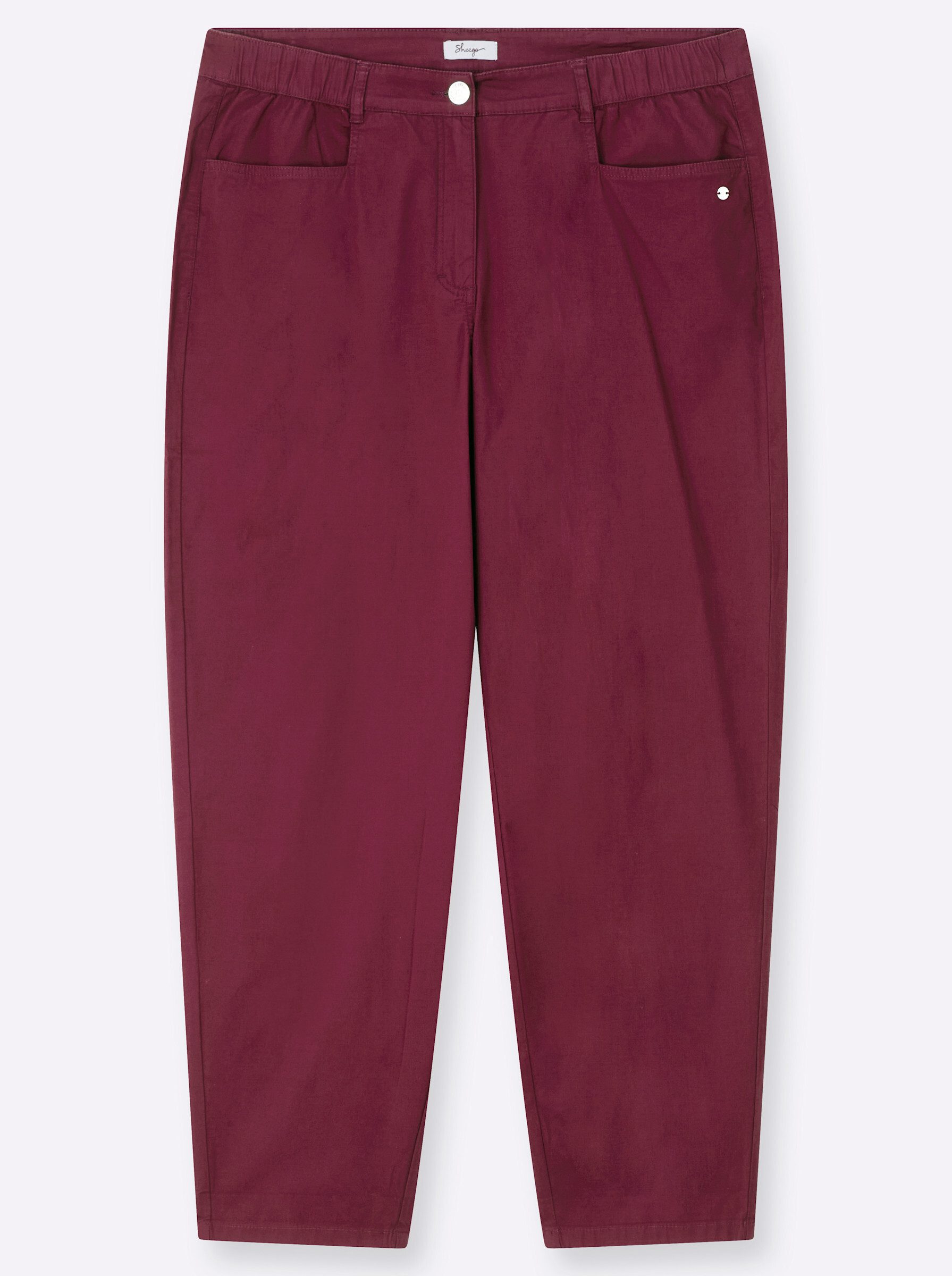 Sheego Jerseyhose Hose lang normal