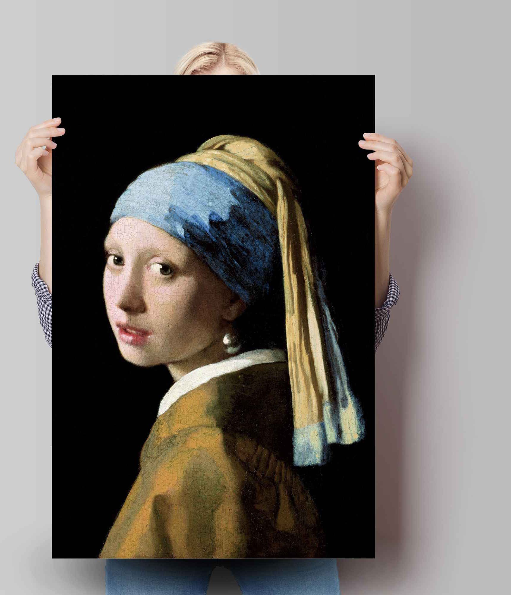 Reinders! Poster Poster Das Mädchen Perlenohrgehänge dem mit Menschen (1 Vermeer, Jan St)
