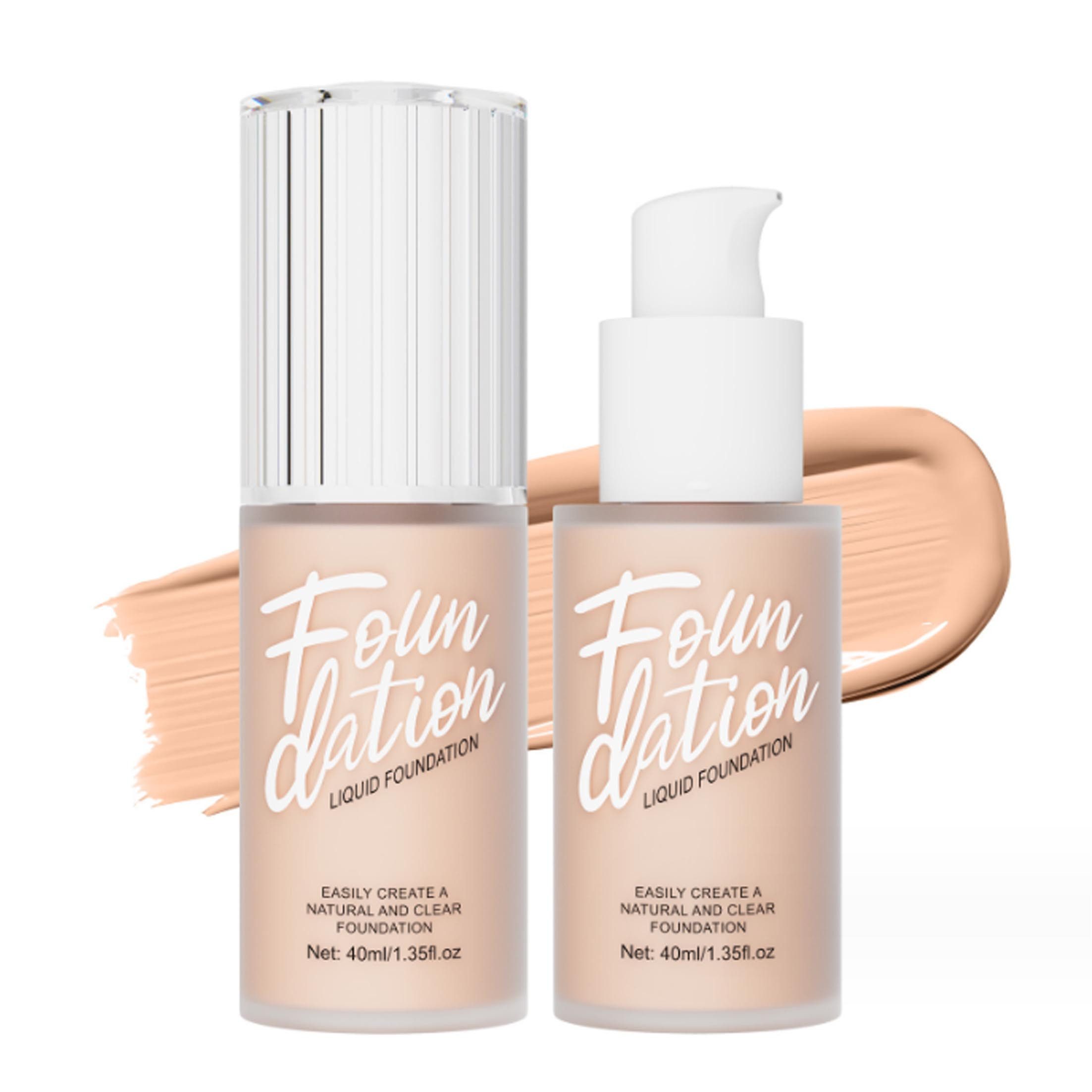 KINSI Основа Тональний крем Основа, Langanhaltende BB Creme, Glatt, 40ml, 6 Farben, mattes 24-Stunden-Make-up mit Ölkontrolle