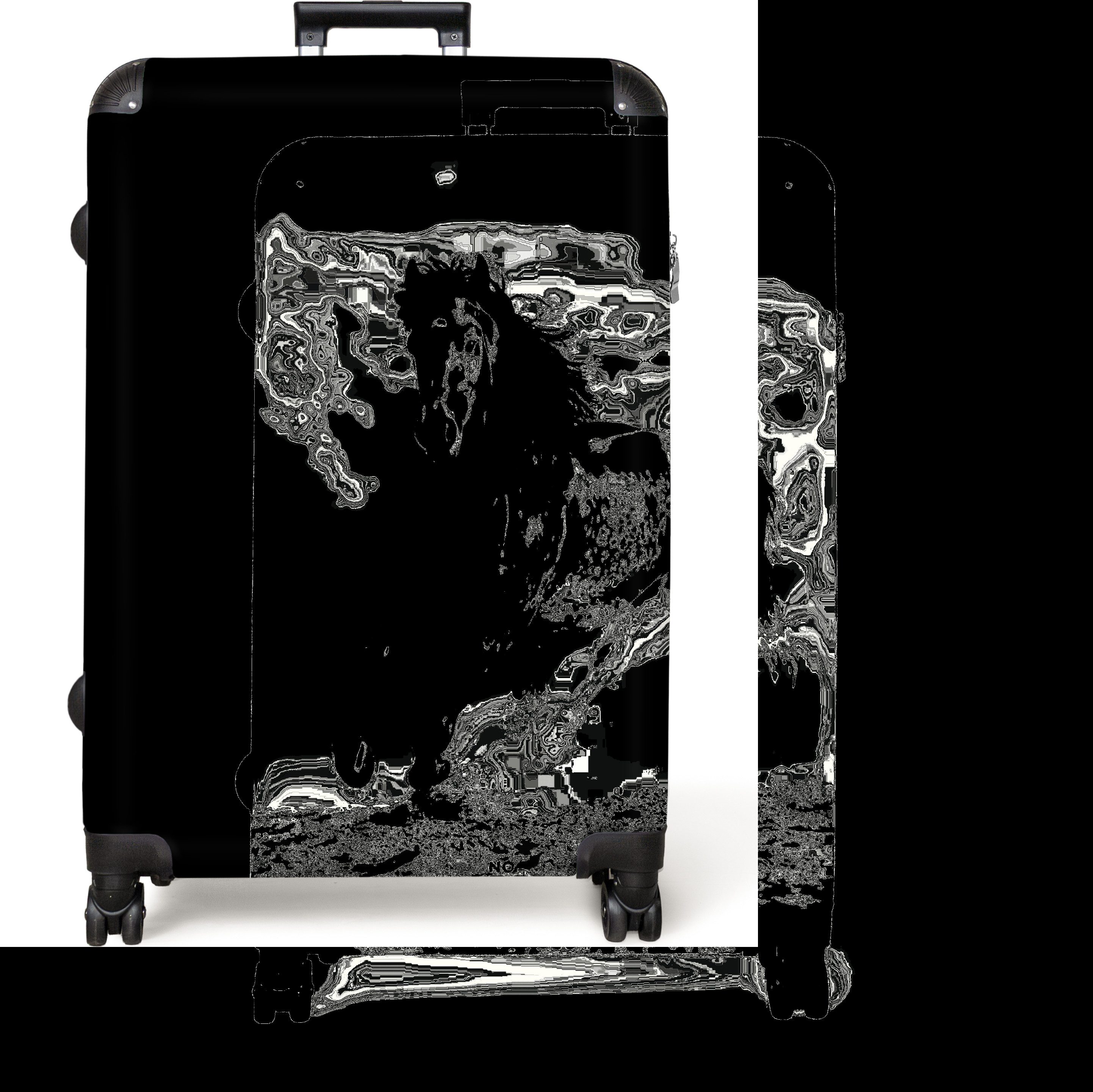 NoBoringSuitcases.com© Hartschalen-Trolley Spielkarte - Totenkopf - günstig online kaufen