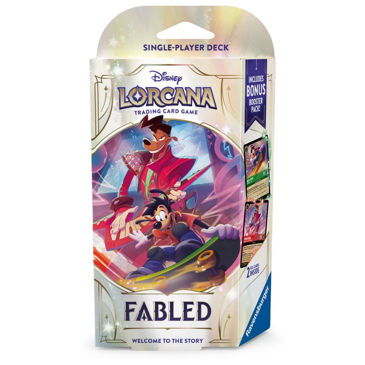 Ravensburger Sammelkarte Disney Lorcana Fabled Starter Deck Powerline & Max Englisch