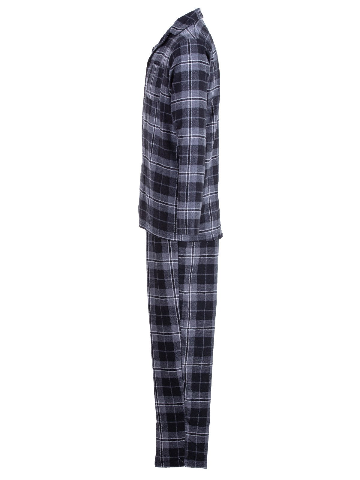 Henry Terre Pyjama Pyjama Set Langarm - Kent Karo allover günstig online kaufen