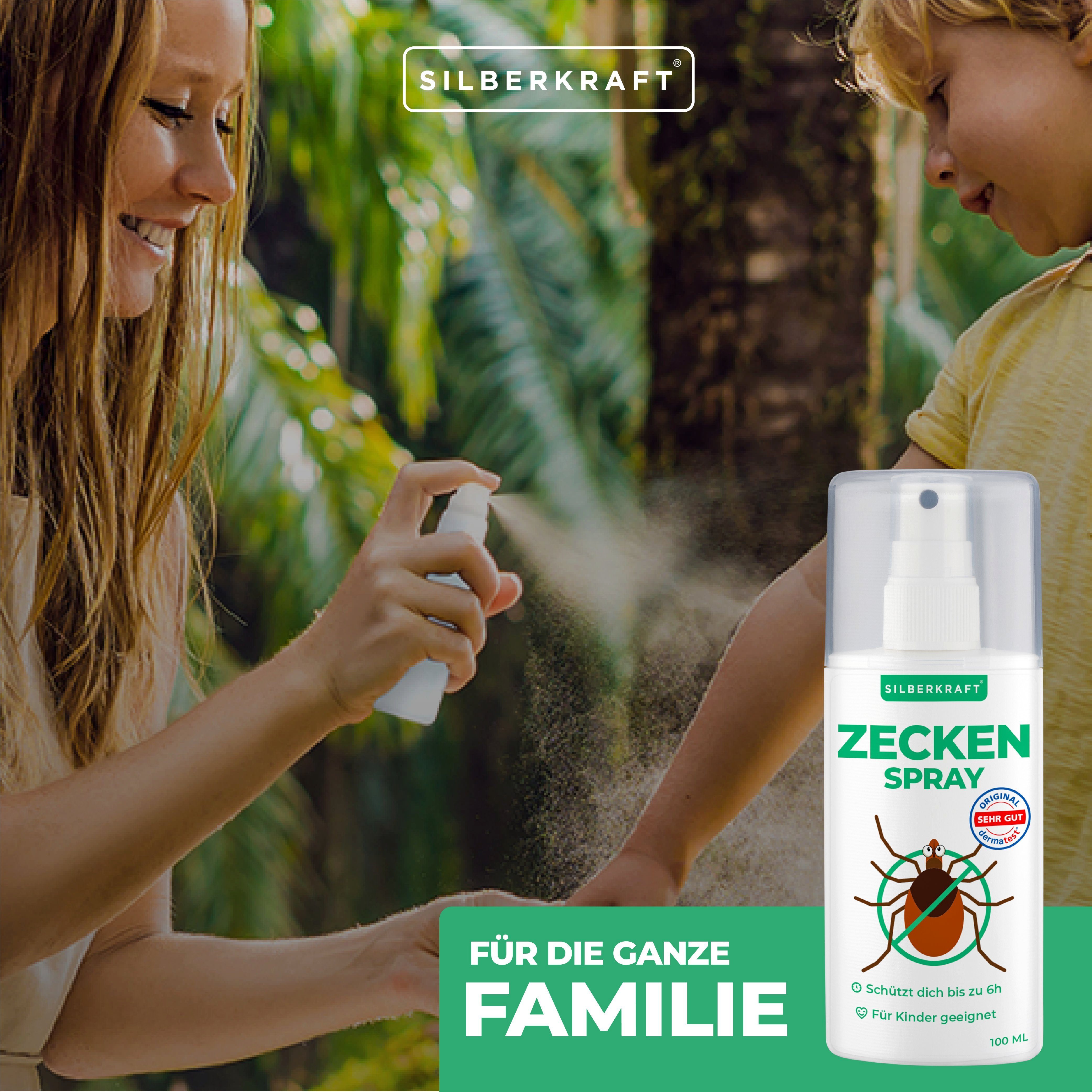 Zeckenspray Silberkraft Zeckenschutz 1-St. Spray, ml, Zecken 100 - Anti Insektenspray