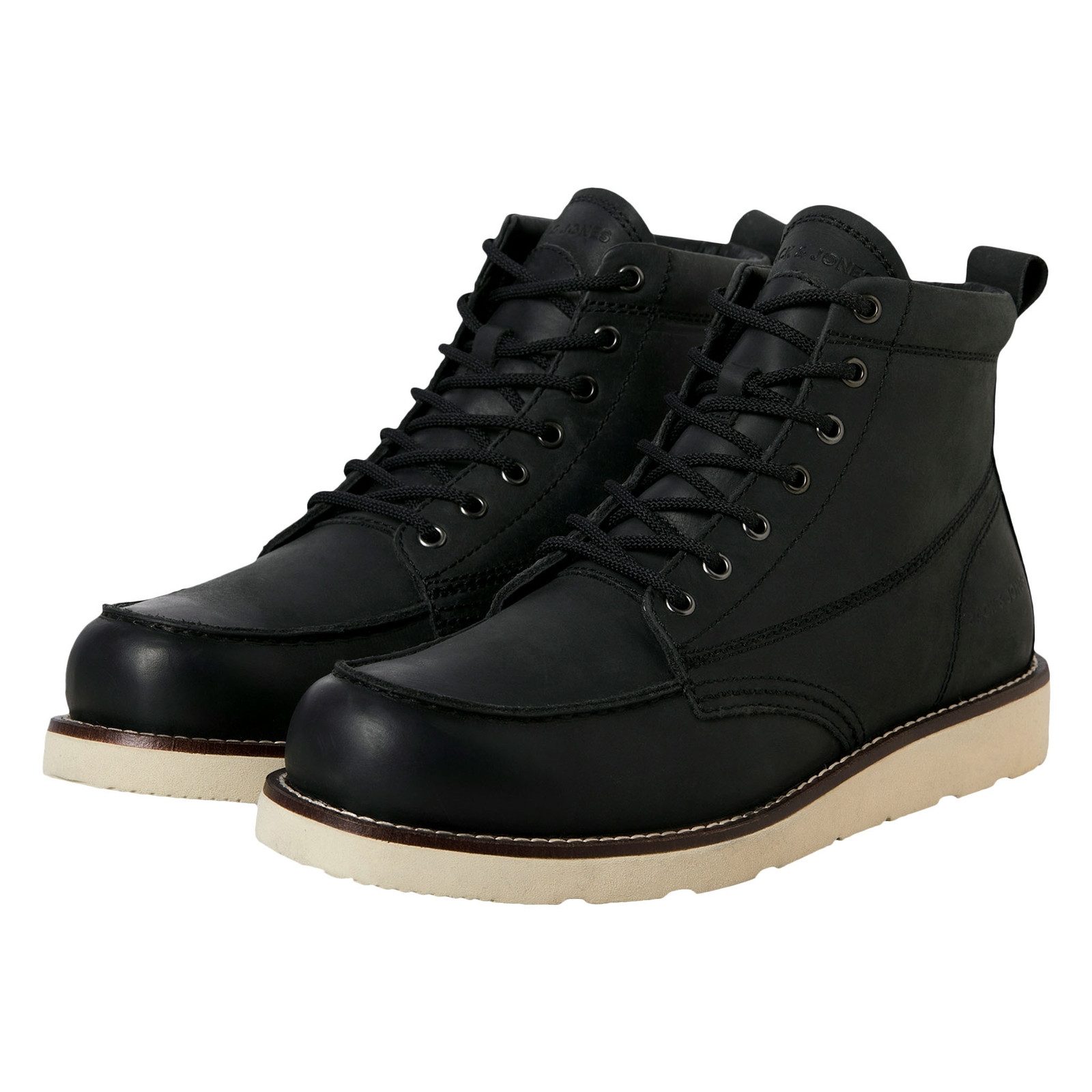 Jack & Jones Lederboots JFWTORONTO Leather Boot Schnürboots mit herausnehmb günstig online kaufen