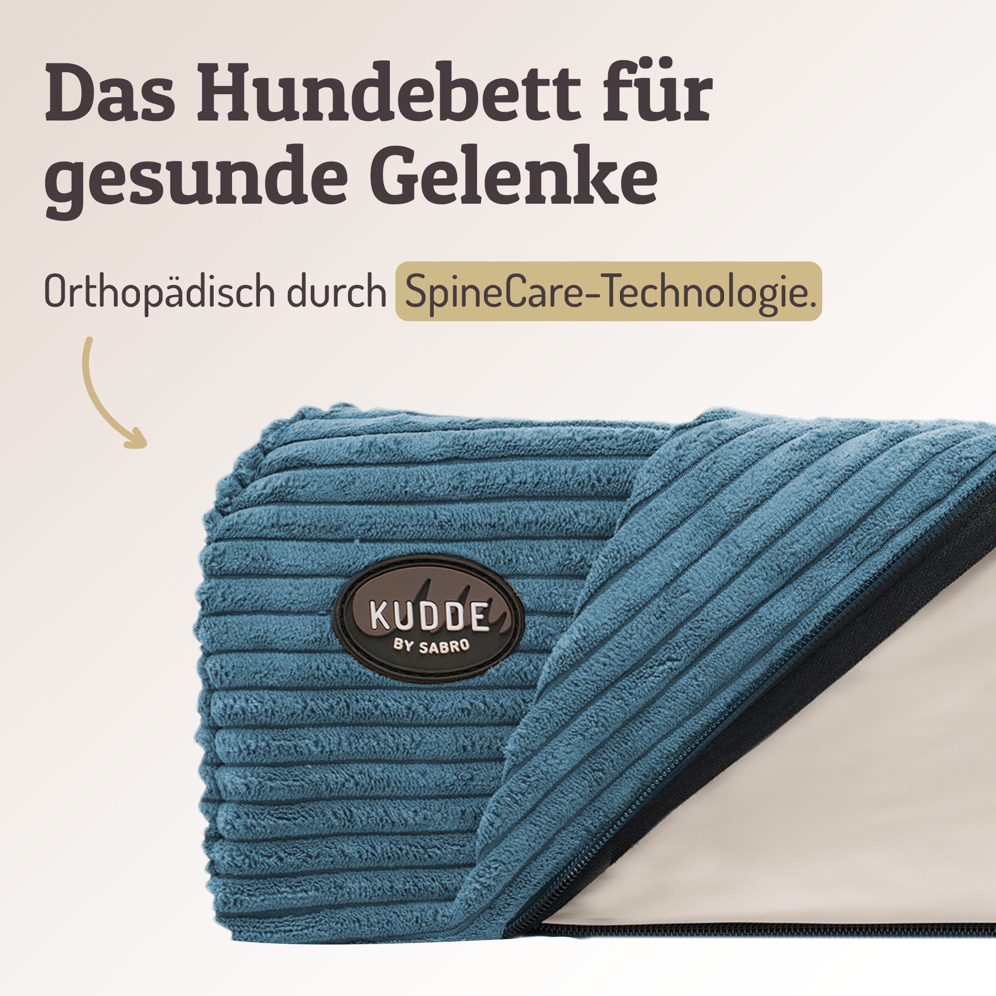 SABRO Hundekorb KUDDE Orthopädisch - Waschbar & Wasserabweisend - Ergonomis günstig online kaufen
