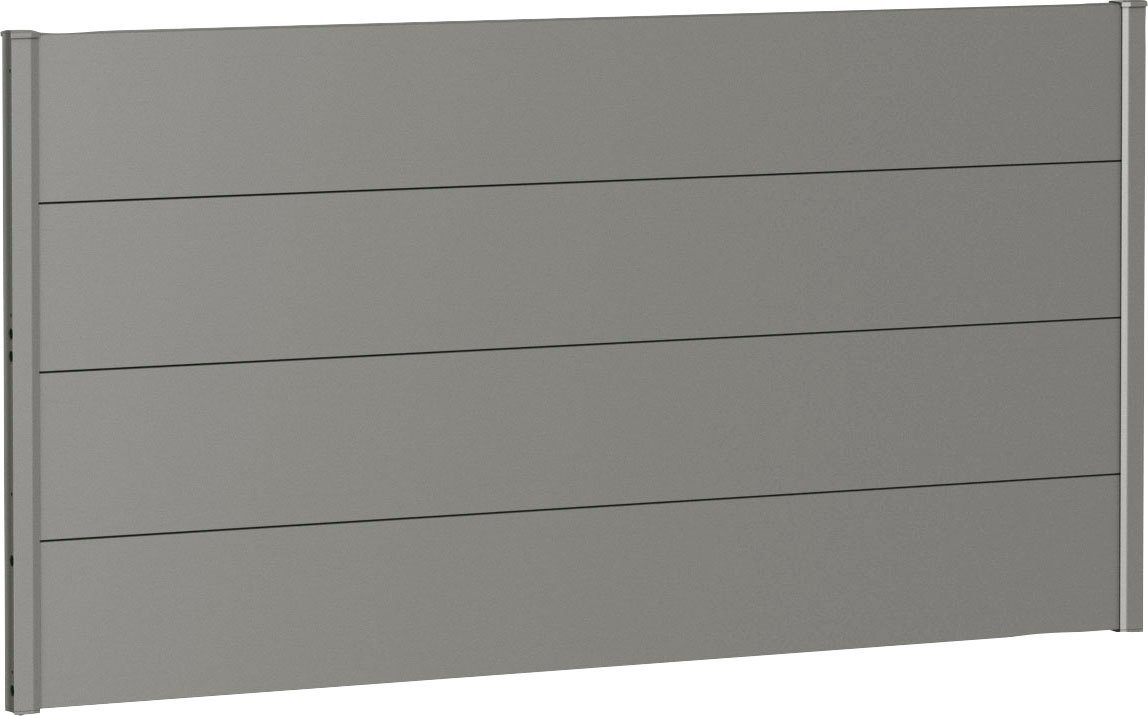 Biohort Sichtschutzelement, 4 Metall-Paneele und 2 Führungsschienen, LxH: 180x91 cm