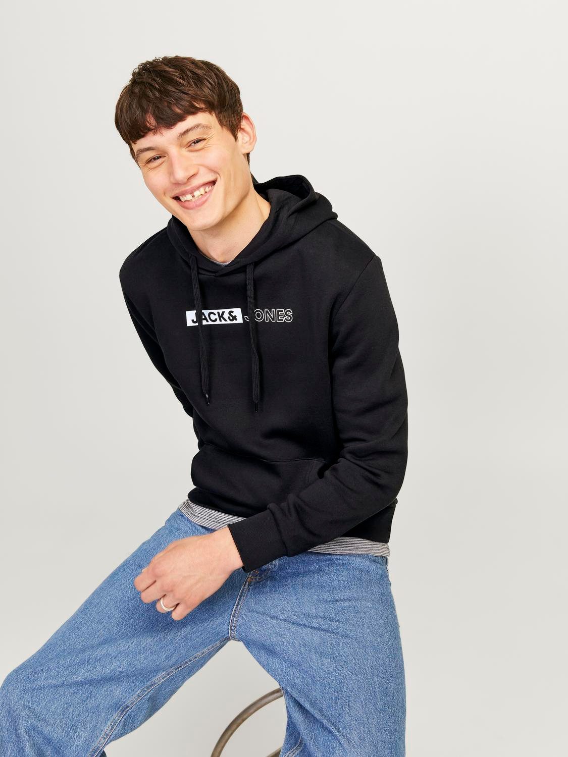 Jack & Jones Kapuzensweatshirt JJECORP LOGO SWEAT HOOD PLAY NOOS