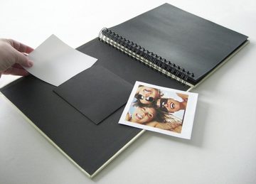 Walther Design Fotoalbum Fun Spiralalbum 30 x 30 cm, Spiralalbum, Papiereinband, quadratischer Bildausschnitt