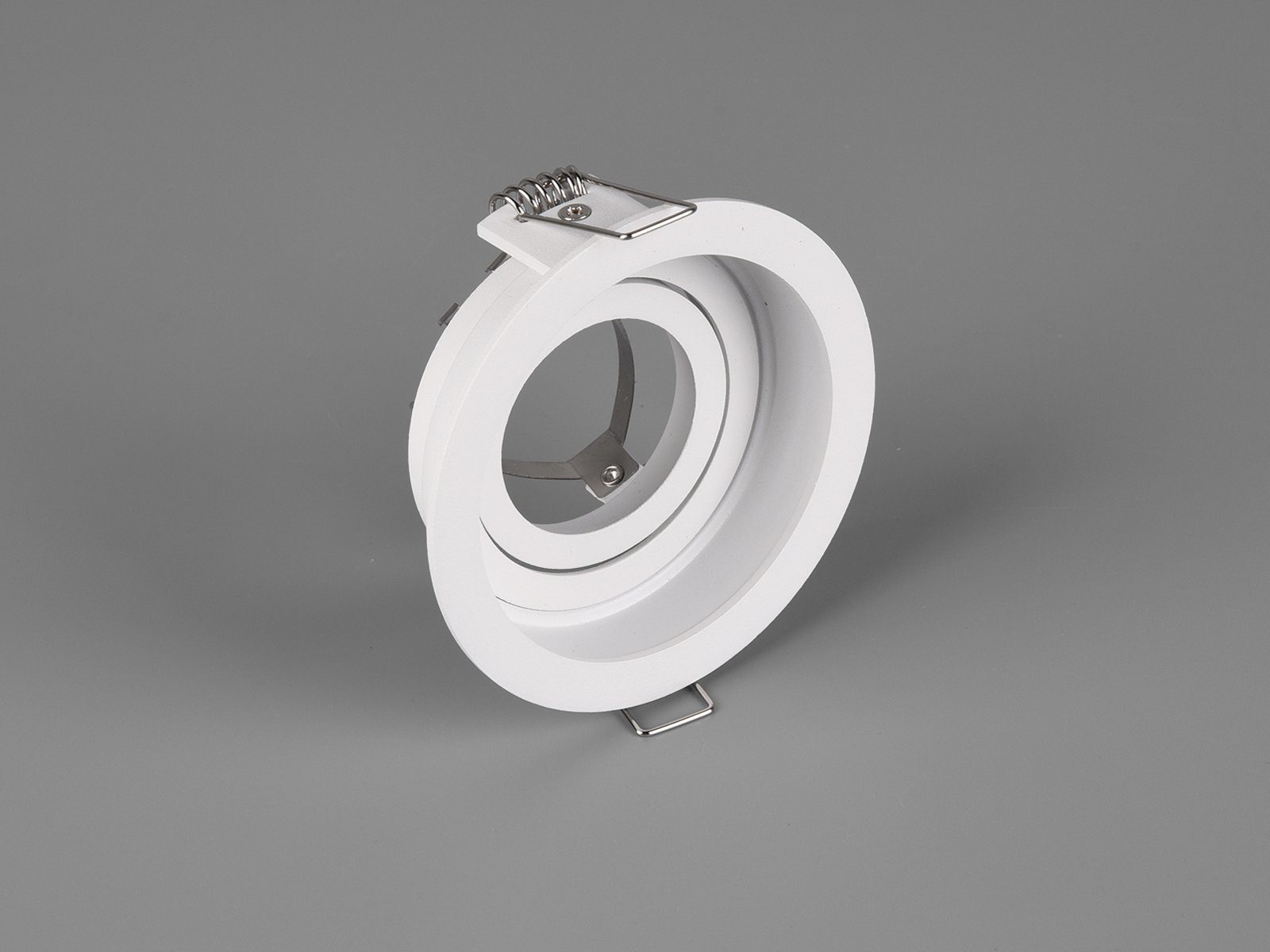 TRIO Leuchten LED Einbaustrahler, Dimmfunktion, LED wechselbar, Warmweiß, Deckenspot-s Einbau Treppenhaus Deckeneinbauleuchte-n Weiß, Ø9cm