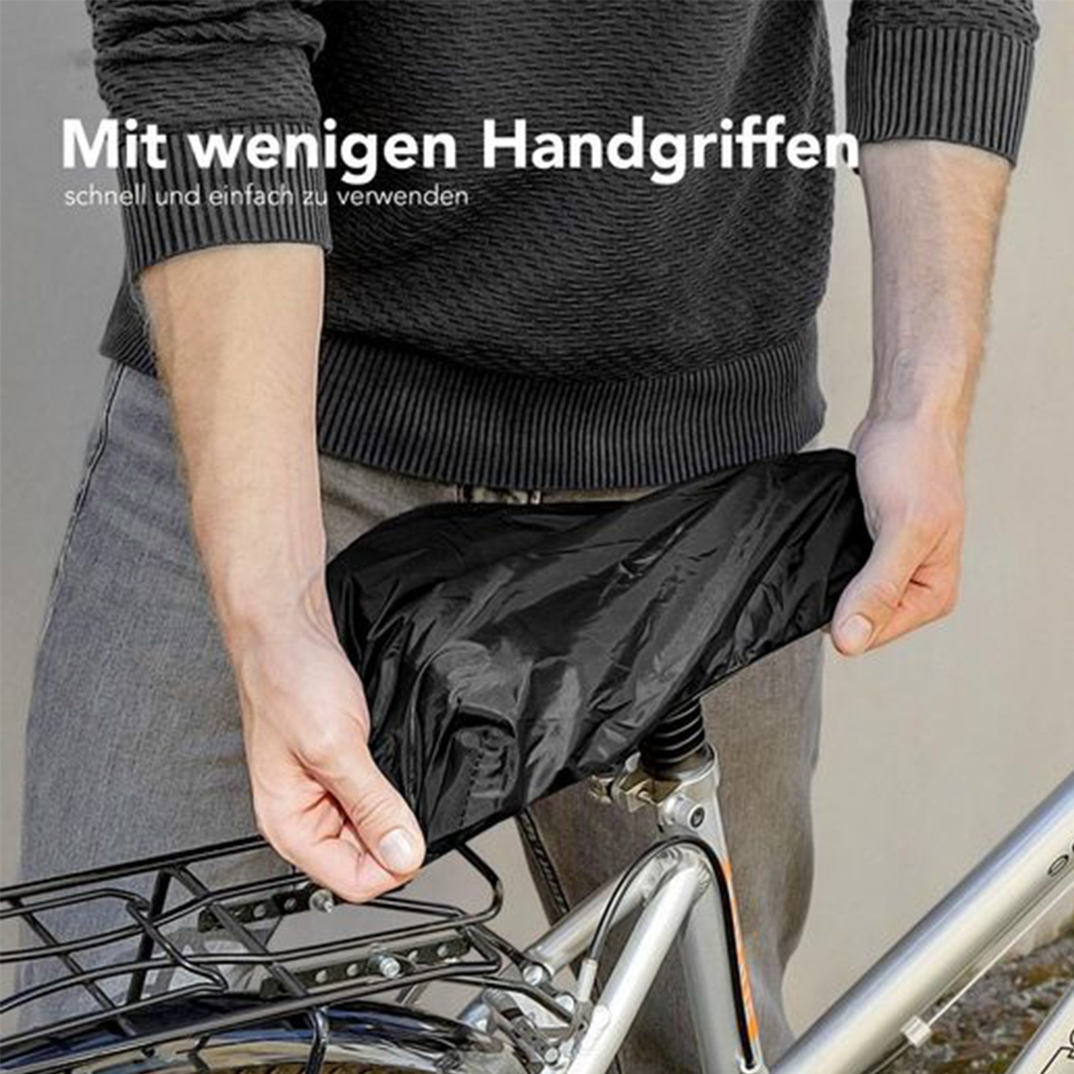 KINSI Fahrradschutzhülle Fahrrad-Abdeckhaube aus doppellagigem Material,Wasserdicht, UV-beständig für ganzjährigen Schutz im Freien