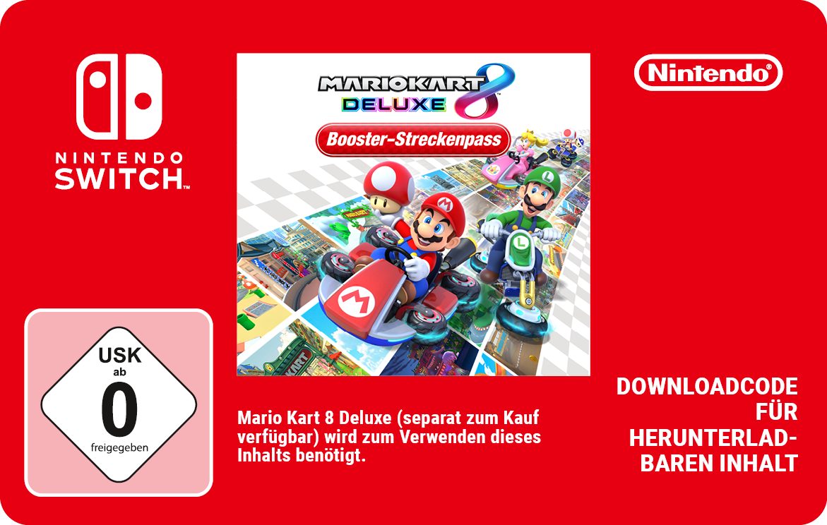 Mario Kart 8 Deluxe – Booster Strecken Pass (Download-Code), Nintendo Switch