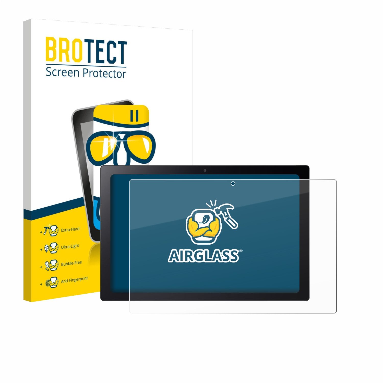 BROTECT Displayschutzglas Folie für Acer Chromebook Tab 311, Schutzfolie Glas Panzer Display Schutz klar