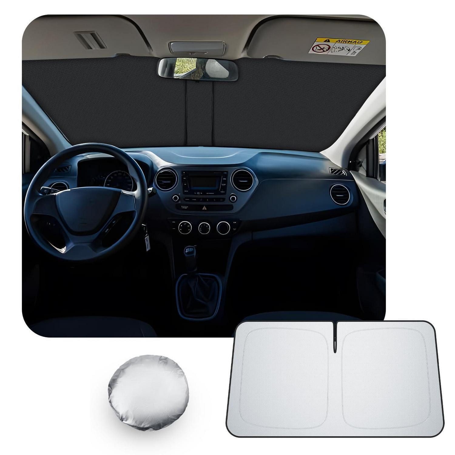 LuxusKollektion Frontscheibenabdeckung Sonnenschutz Abdeckung Hyundai i10 2020-2026, 80 x 0.5 cm, (1-St)