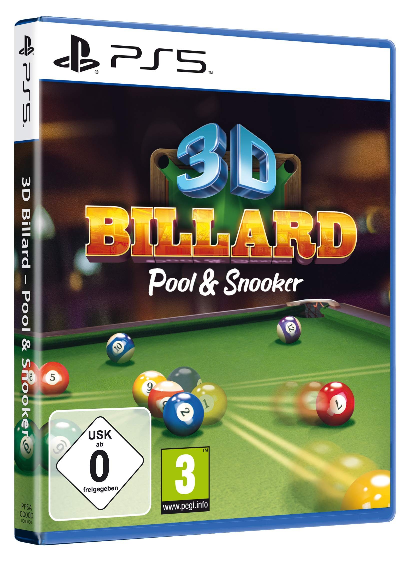 3D Billard - Billard & Snooker für die ganze Familie - PS5 (Blu-ray Disc), PlayStation 5